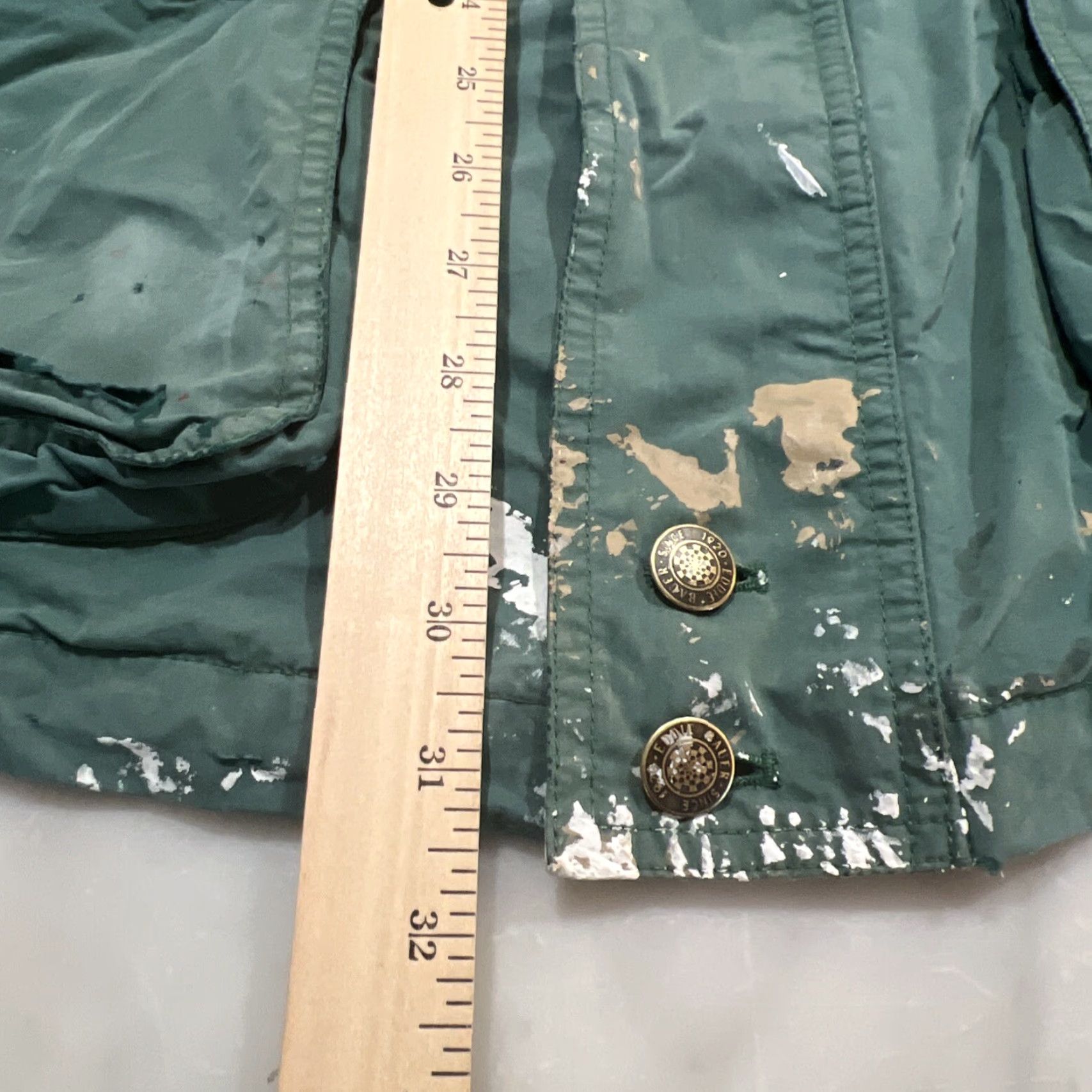 Eddie Bauer VINTAGE Eddie Bauer Jacket XL Full Zip Garden Chore Thrashed Stained Holes Fade Green Windbreaker 90s Mens Size US XL / EU 56 / 4 - 7 Thumbnail