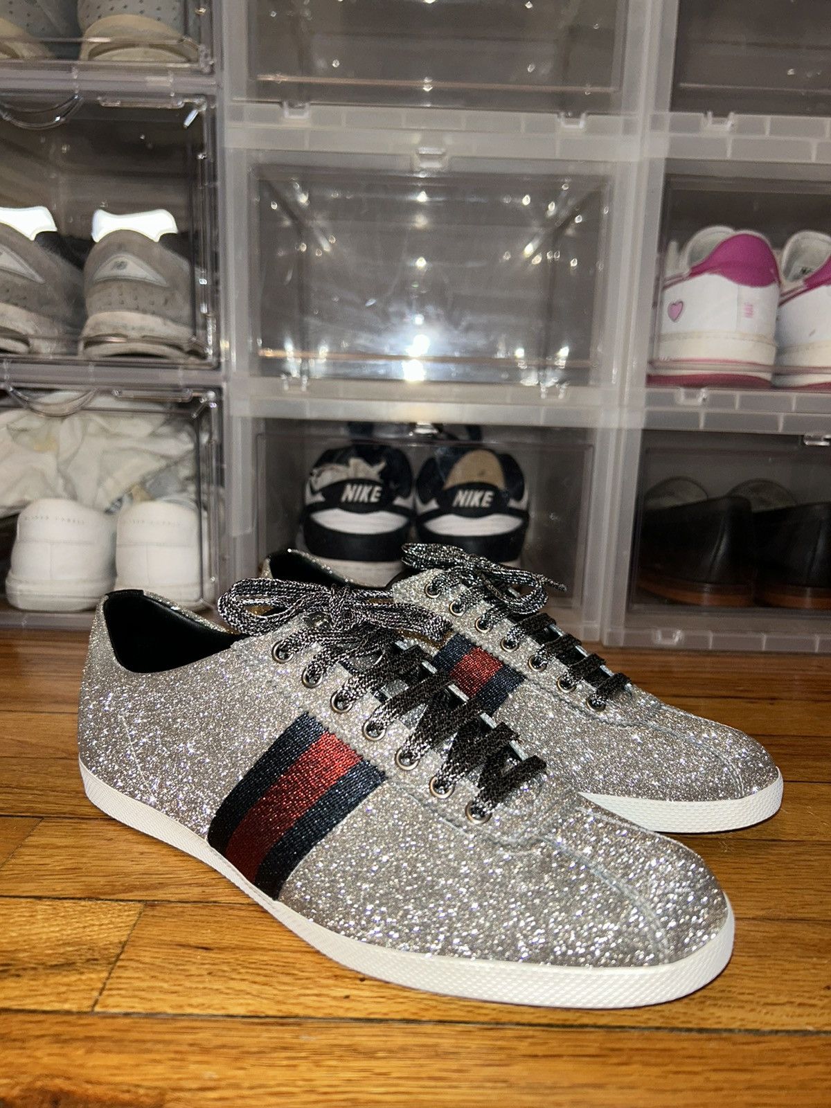 Gucci Gucci Bambi Web Sneakers Size 10 Size US 10 / EU 43 - 2 Thumbnail