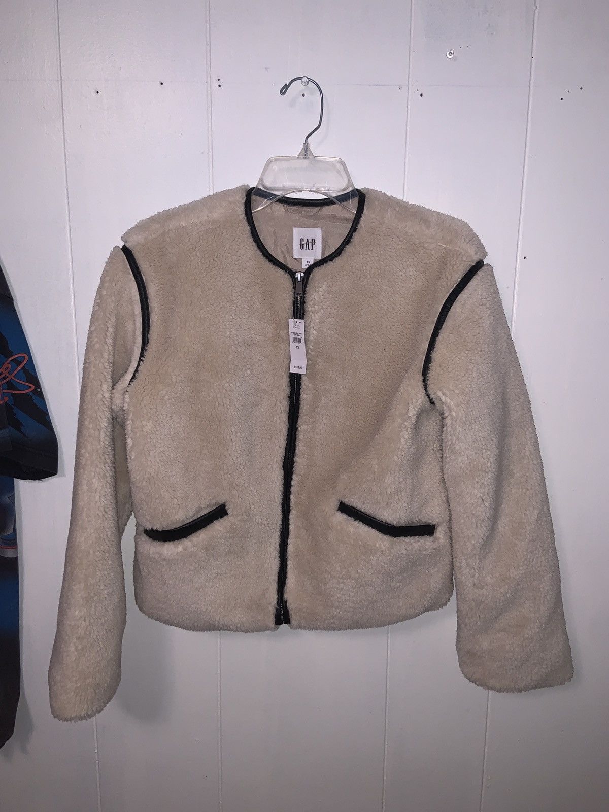 Gap Womens - Relaxed Sherpa Jacket - Size XS - Beige Size XS / US 0-2 / IT 36-38 - 4 Thumbnail