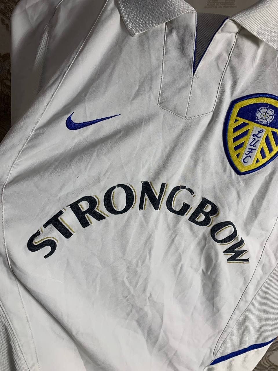 Nike Vintage Nike FC Leeds United England Soccer Jersey Retro 90s Size US S / EU 44-46 / 1 - 4 Thumbnail