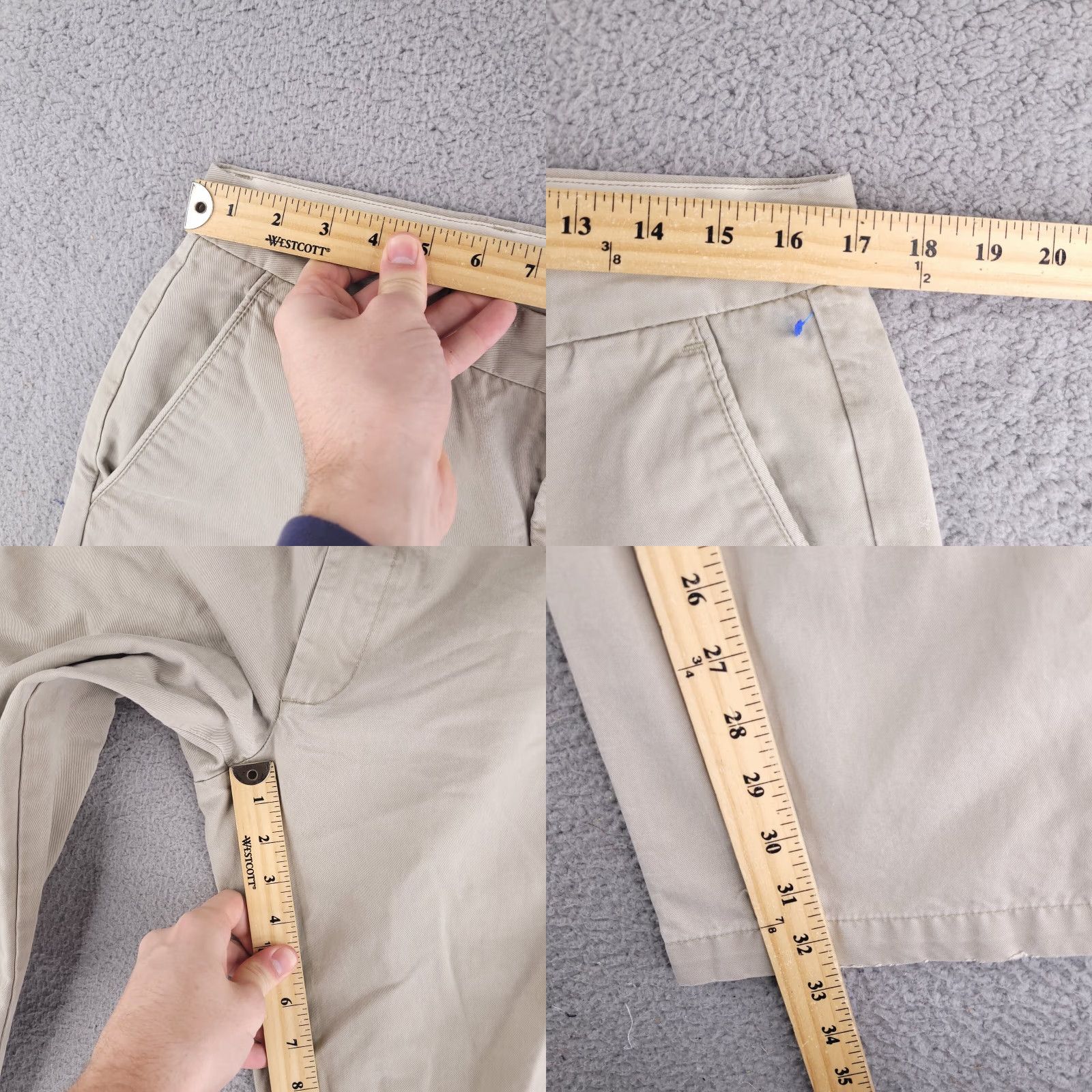 Dockers DOCKERS Pants Mens 34x32 Wide Leg Chino Beige Cotton Size US 34 / EU 50 - 8 Thumbnail
