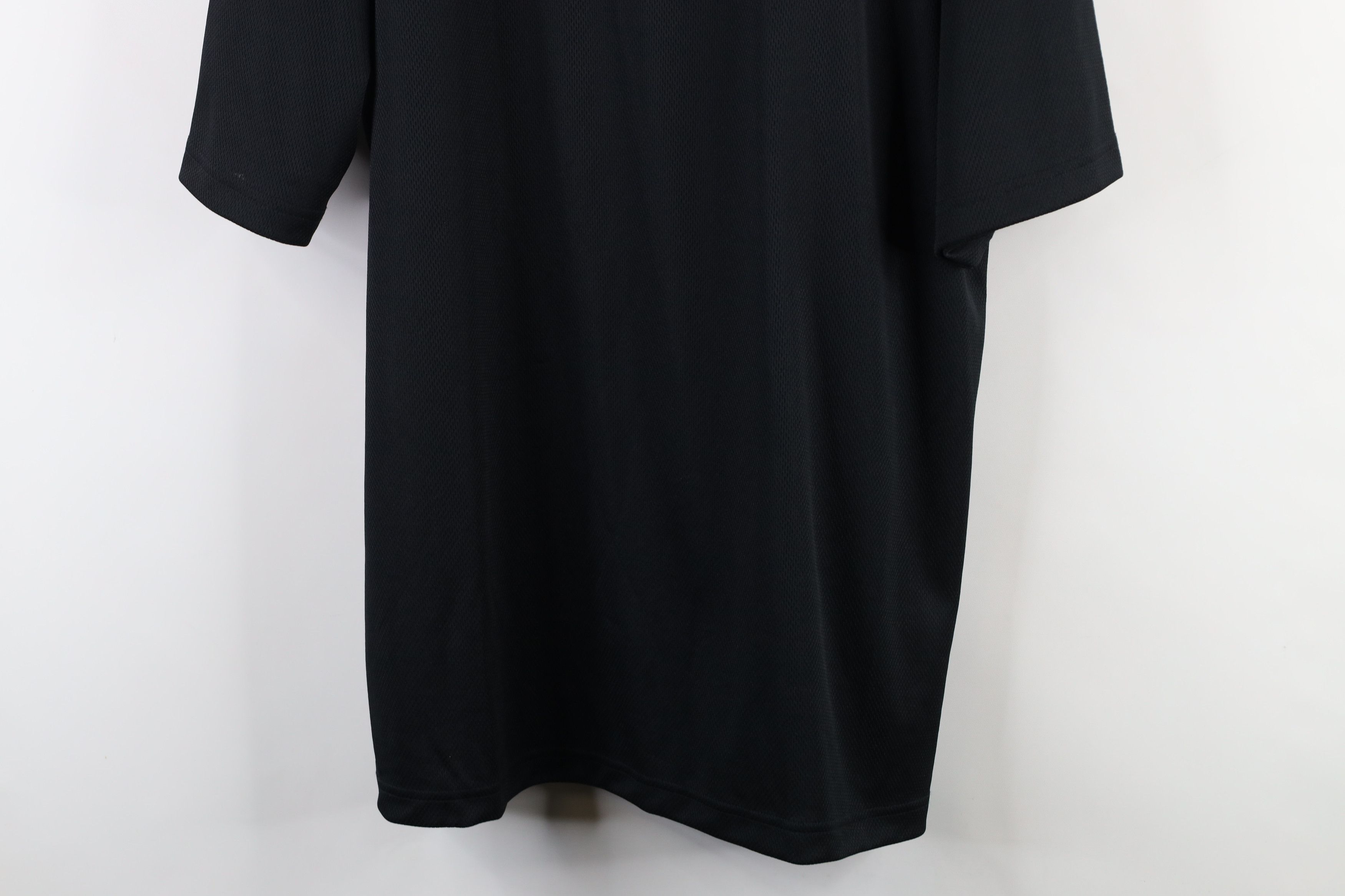 Nike × Vintage Vintage Nike Mini Swoosh Knit Short Sleeve T-Shirt Black Size US XL / EU 56 / 4 - 3 Thumbnail