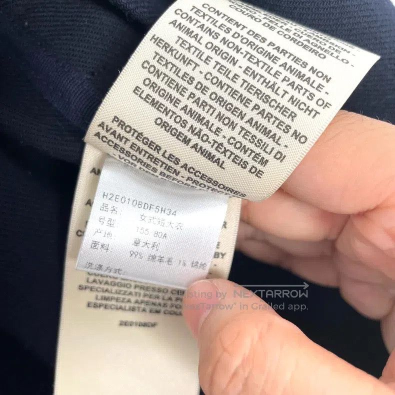 Hermes Hermes Cashmere Coat, Classic Collar Design, Leather Trim Size XXS / US 00 / IT 34 - 7 Thumbnail
