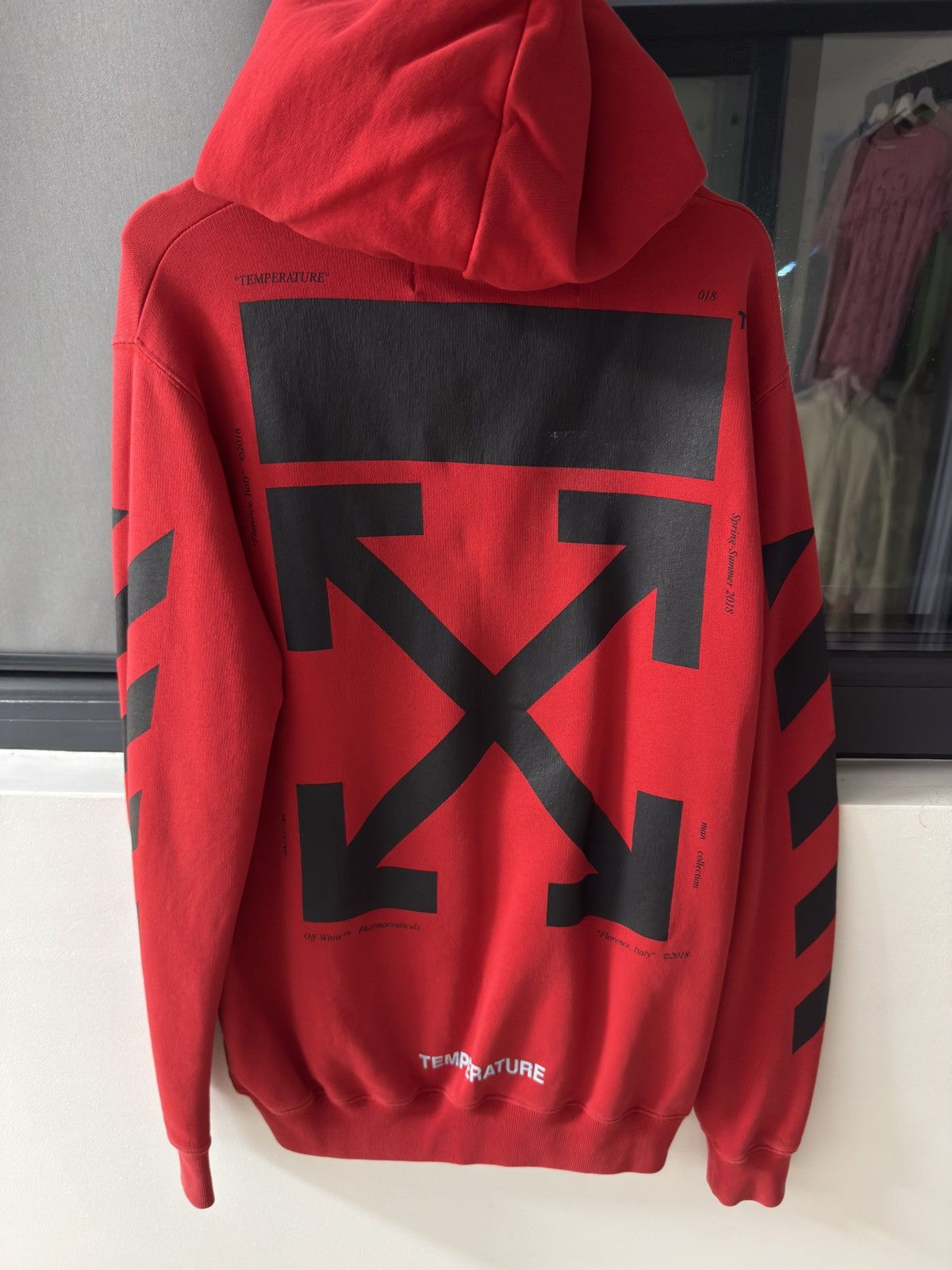 Off-White OFF-WHITE Monalisa RED Hoodie Size US S / EU 44-46 / 1 - 2 Thumbnail
