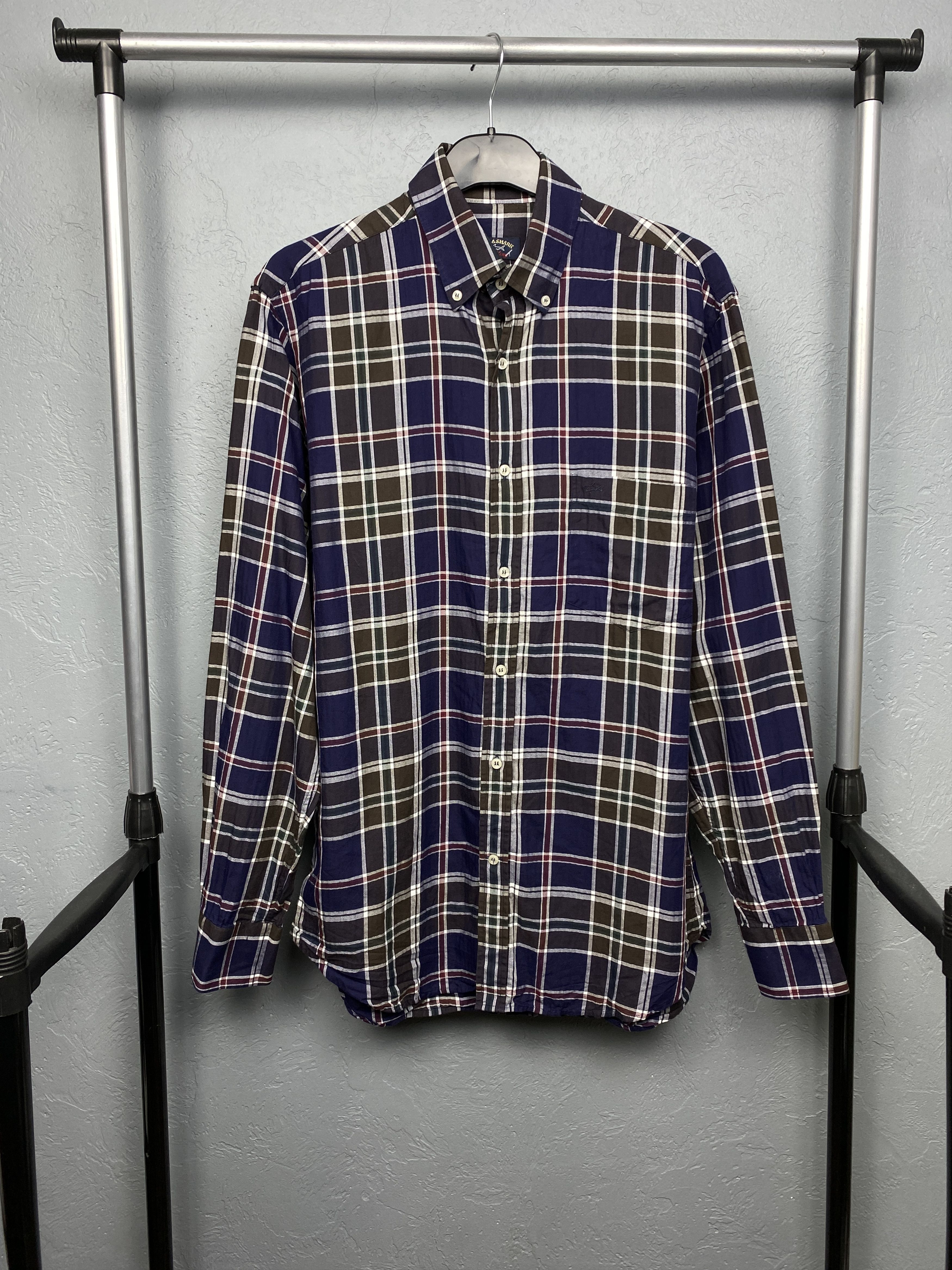 Paul & Shark Paul & Shark Mens Long Sleeve Check Shirt Size US L / EU 52-54 / 3 - 1 Thumbnail