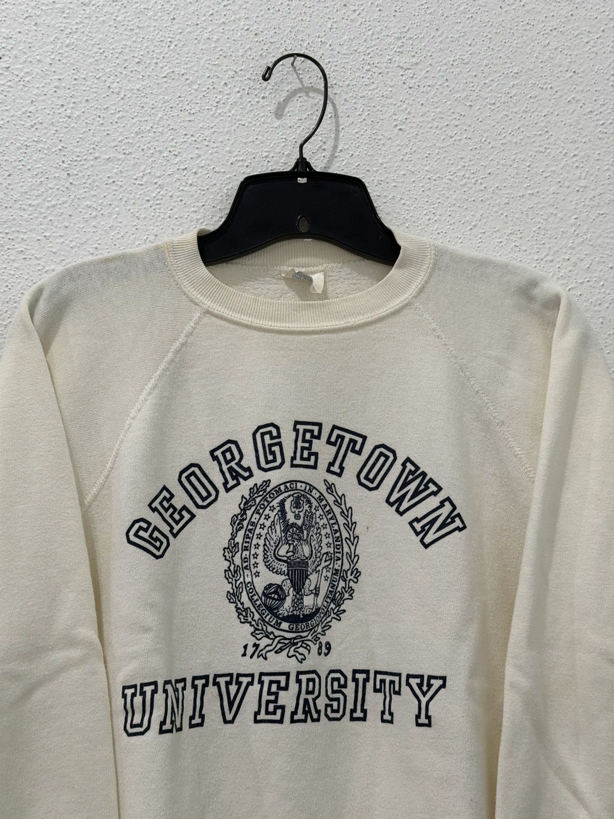 NCAA Vintage 70s Georgetown Hoyas University Sweatshirt Large Size L / US 10 / IT 46 - 2 Thumbnail
