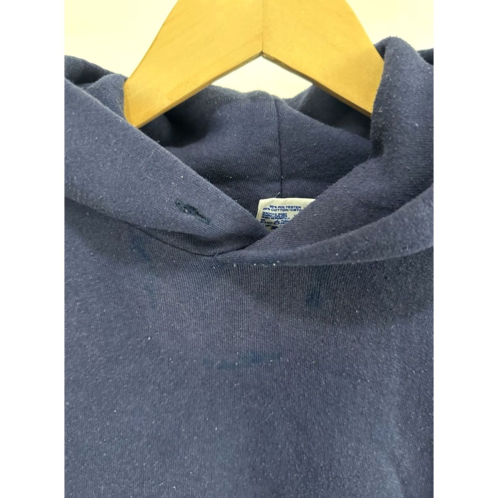Russell Athletic VTG Russell Athletic Navy Blue Boxy Hoodie Sweatshirt M USA Menshoodie Size US M / EU 48-50 / 2 - 6 Thumbnail