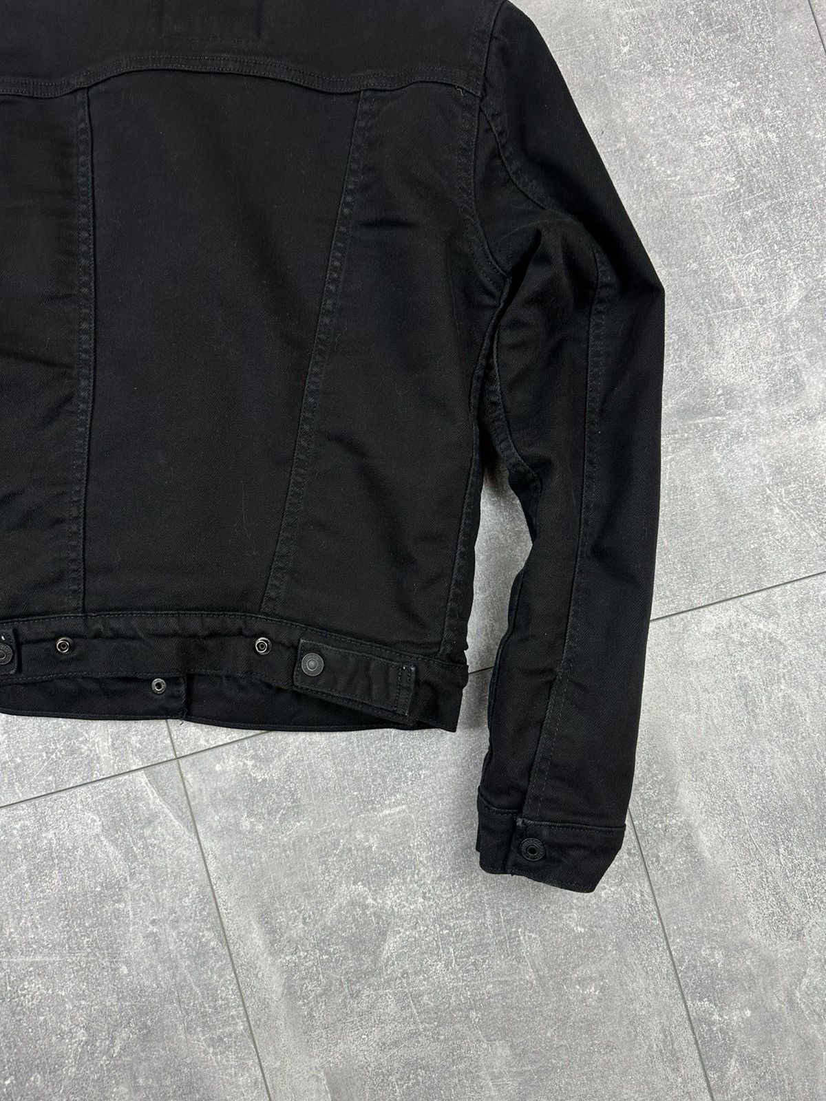 Levi's Levis Denim Sherpa Trucker Black Label Jacket Size XS / US 0-2 / IT 36-38 - 15 Thumbnail