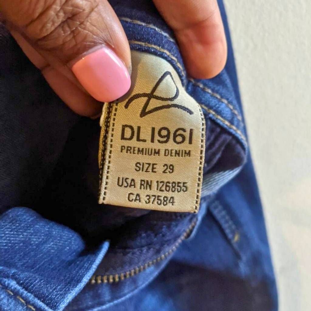 DL1961 DL1961 Grace High Rise Straight Jeans Size 29 Dark Indigo Wa Size 29" - 5 Thumbnail