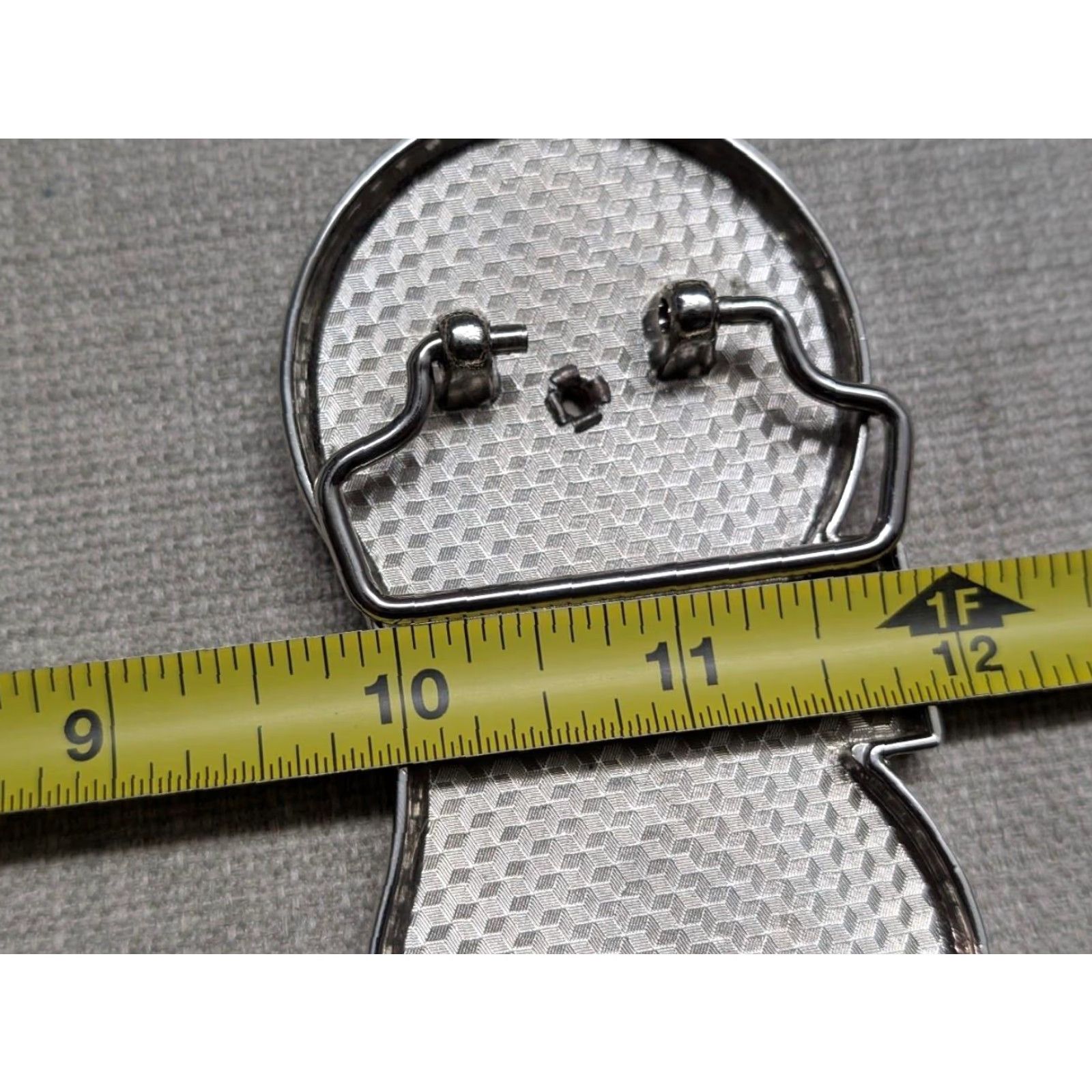 Vintage VINTAGE Shotgun belt buckle Belt Buckle Men 12 GA CHROME Brass hunting Western Gun accessories Size ONE SIZE - 5 Thumbnail