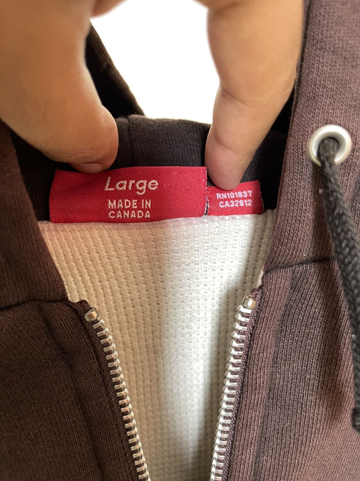 Supreme Supreme Arc Logo Thermal Zip Hoodie Size US L / EU 52-54 / 3 - 9 Thumbnail