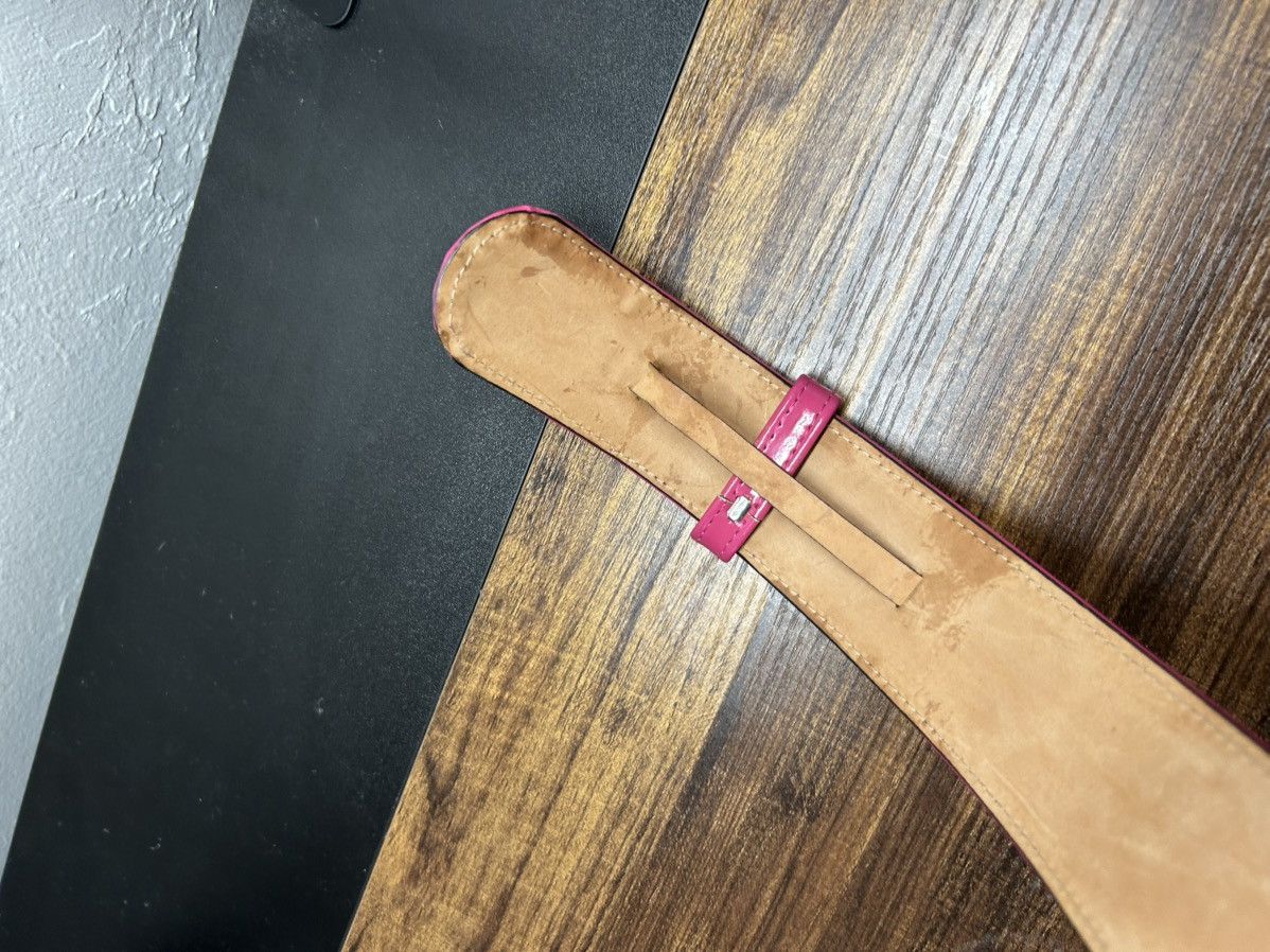 Alexander McQueen Alexander McQueen Patent Leather Waistbelt Pink Belt Size ONE SIZE - 10 Thumbnail