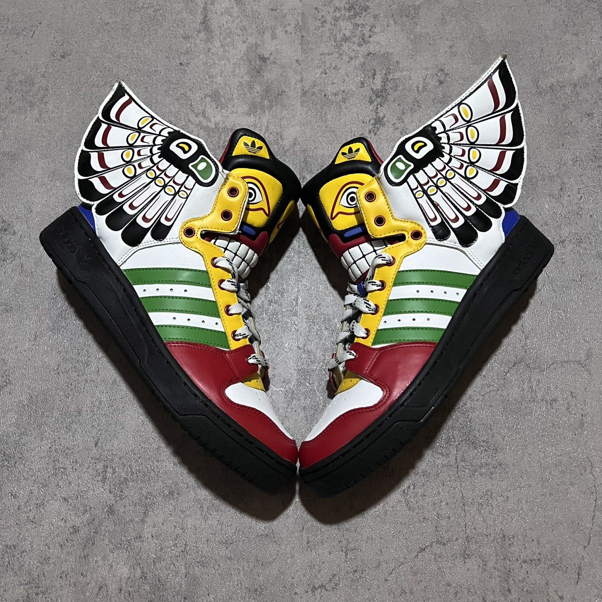 Adidas × Jeremy Scott Jeremy Scott Adidas Forum Hi Totem Eagle Wings Size US 9 / EU 42 - 2 Thumbnail