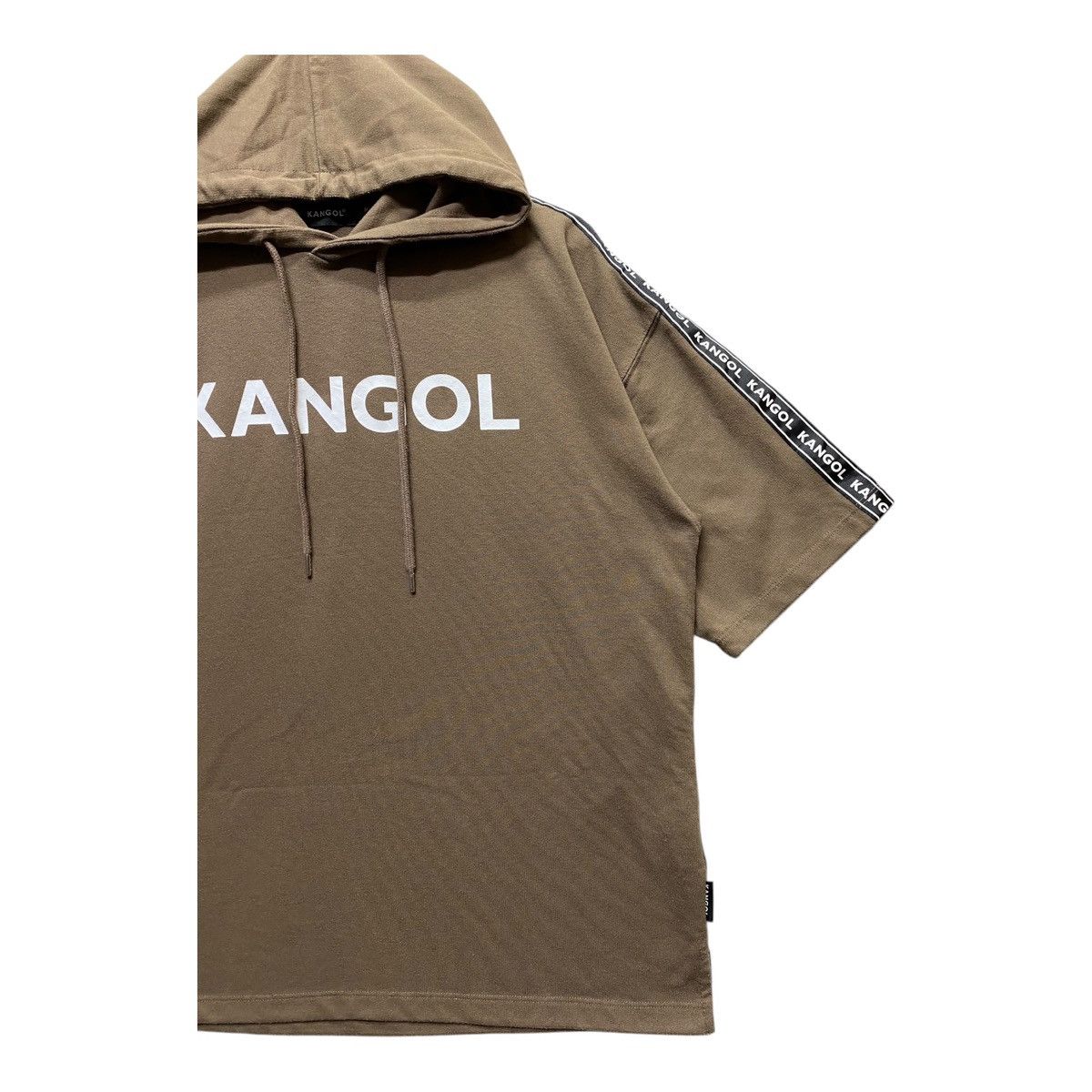 Kangol Hoodie Spellout Pullover Short Sleeve Size M