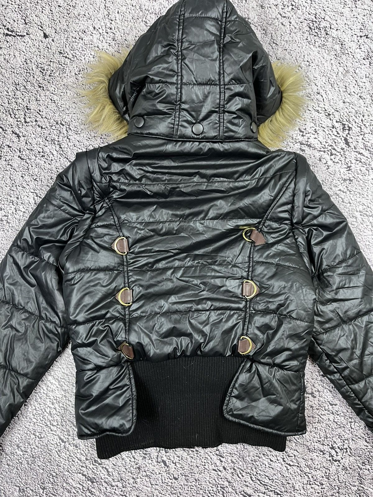 Southpole Vintage 2000s y2k Baby Phat Faux Fur Puffer Jacket Bomber Size M / US 6-8 / IT 42-44 - 12 Thumbnail