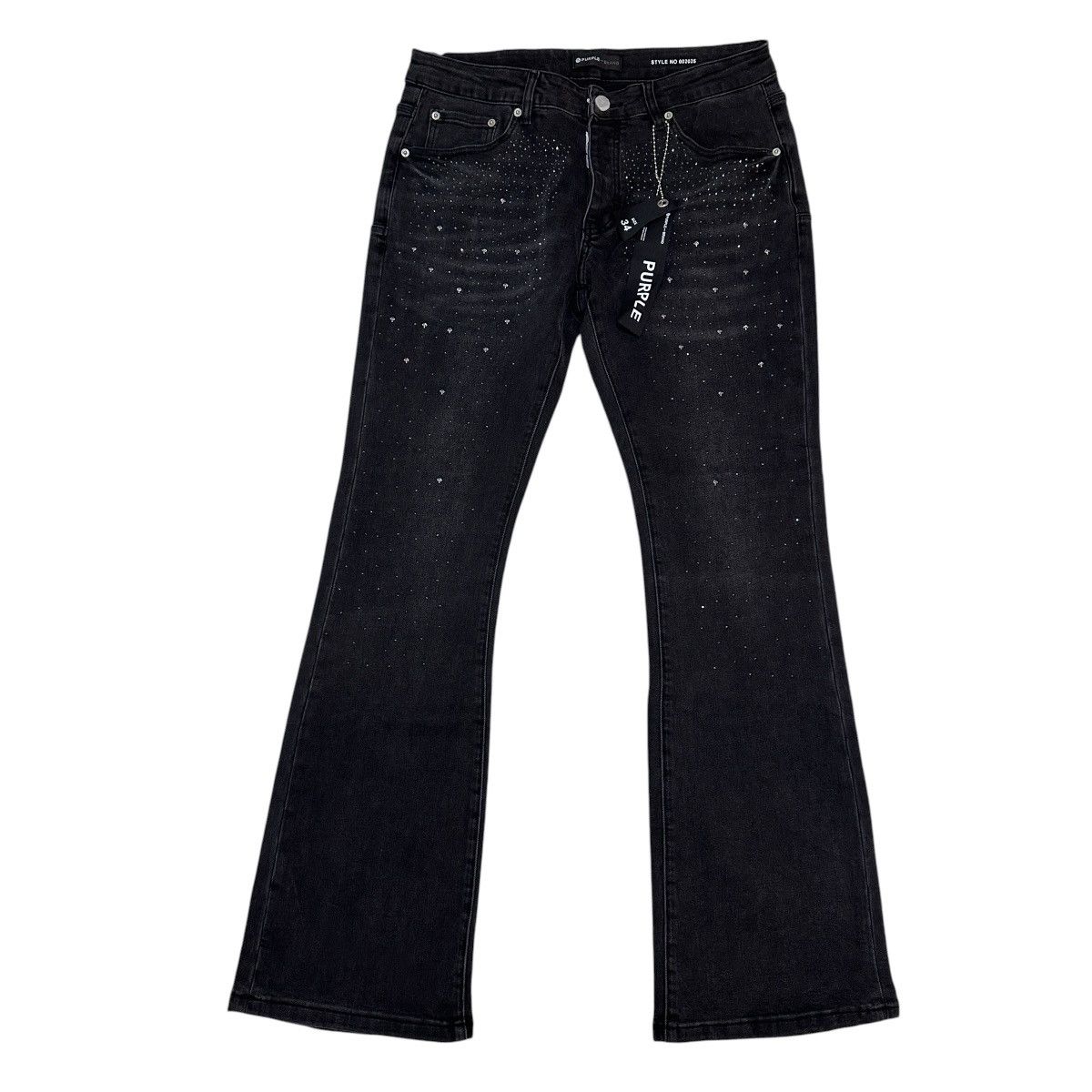 Purple Brand Purple Brand Embellished Flare Jeans Size US 34 / EU 50 - 1 Thumbnail