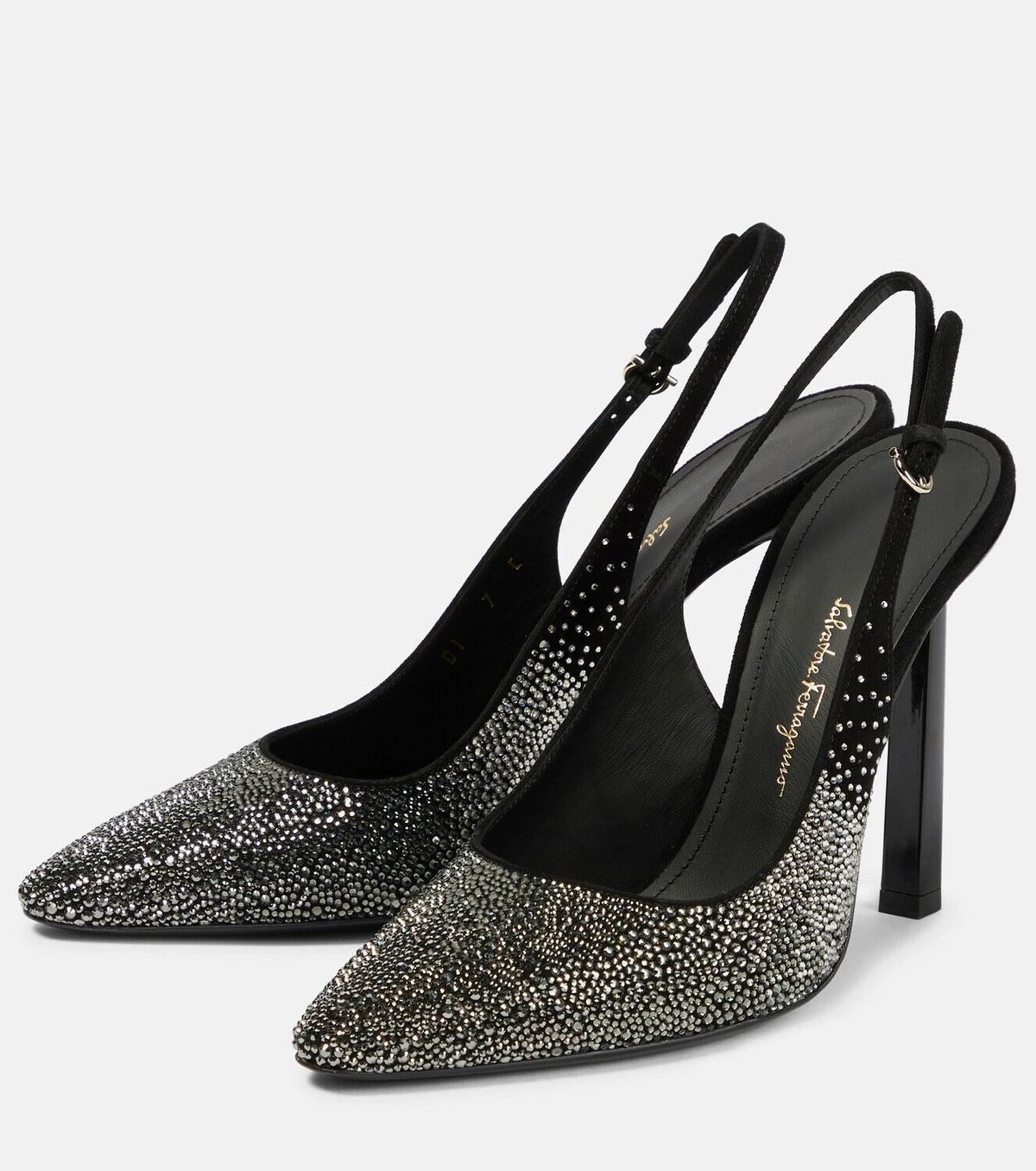 Salvatore Ferragamo o1y0426 Geometric Heel Pumps in Black Size US 9.5 / IT 39.5 - 3 Thumbnail