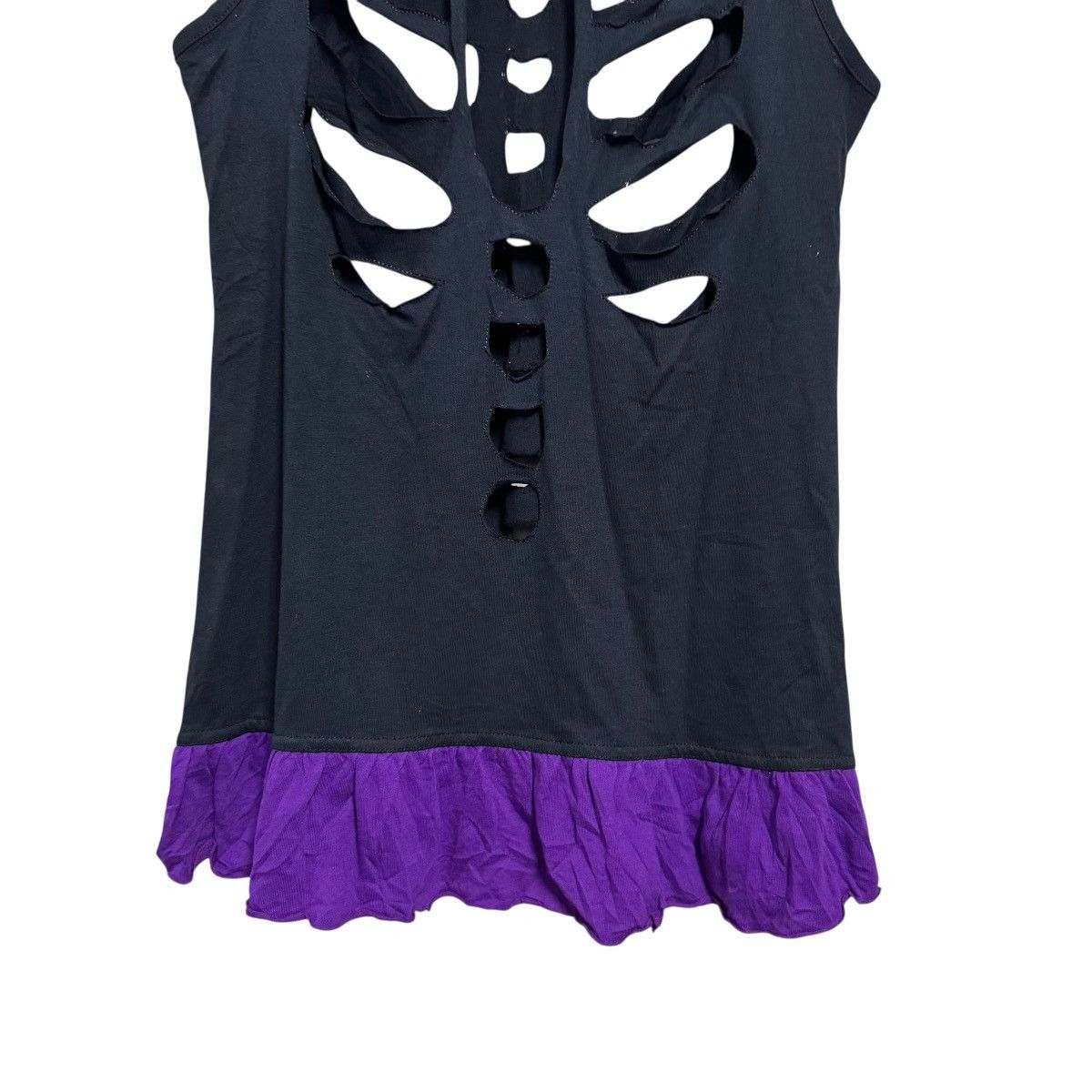 Seditionaries Hell Cat Punks Ribcage cut Hole Distressed Tank Size S / US 4 / IT 40 - 4 Thumbnail