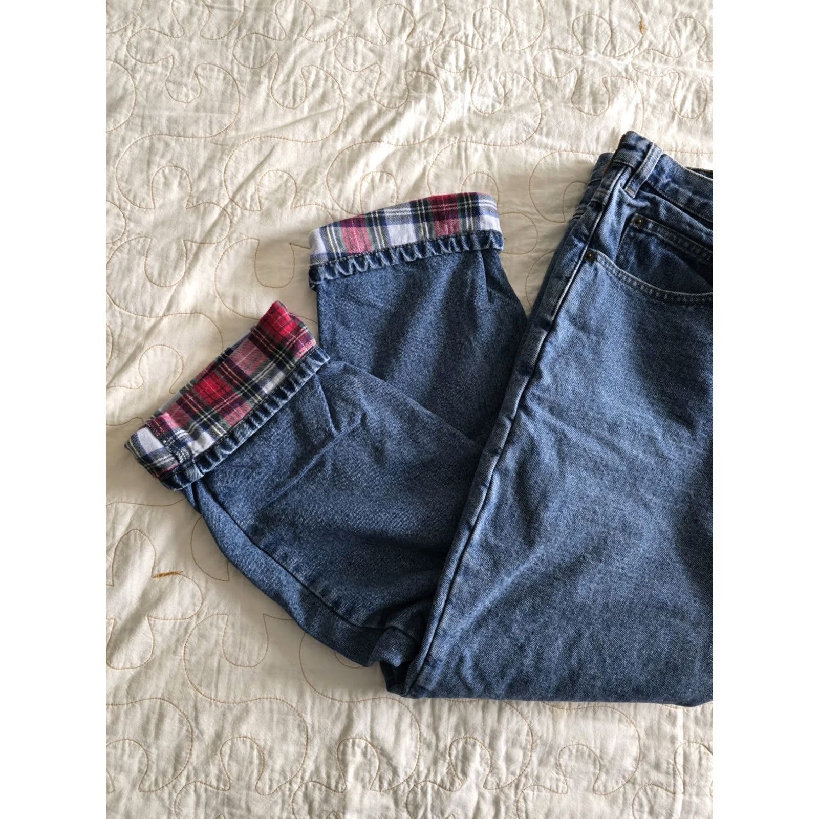Vintage VINTAGE Guide Gear Flannel Lined Mom Jeans Womens 20W Plus Size High Rise 36x30 1990s Cotton Nature Girl Mens/Womens Size 42" / US 20 - 5 Thumbnail