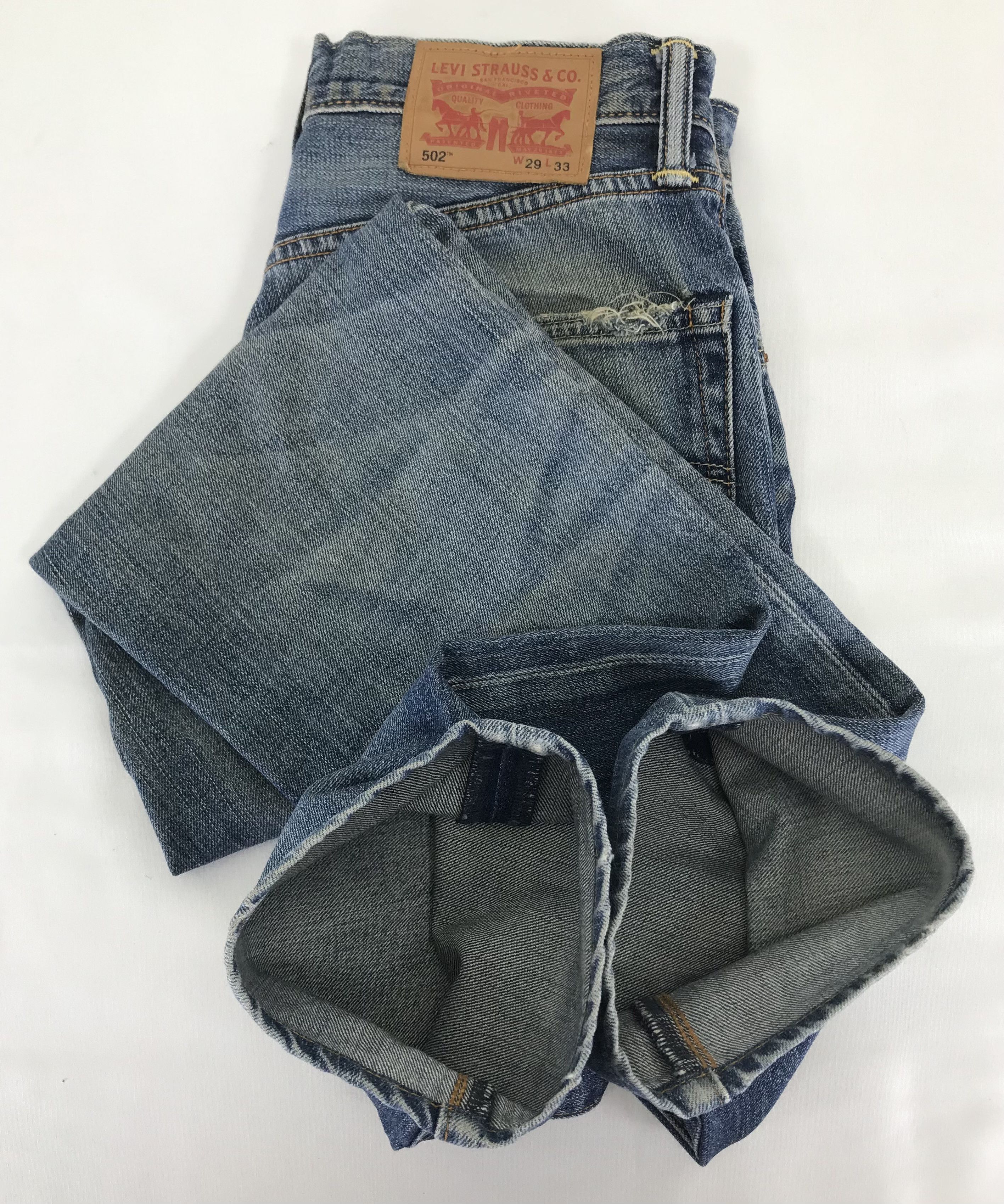 Levi's Vintage Levi's 502 Mud Wash Jeans Distressed Denim Size US 29 - 15 Thumbnail