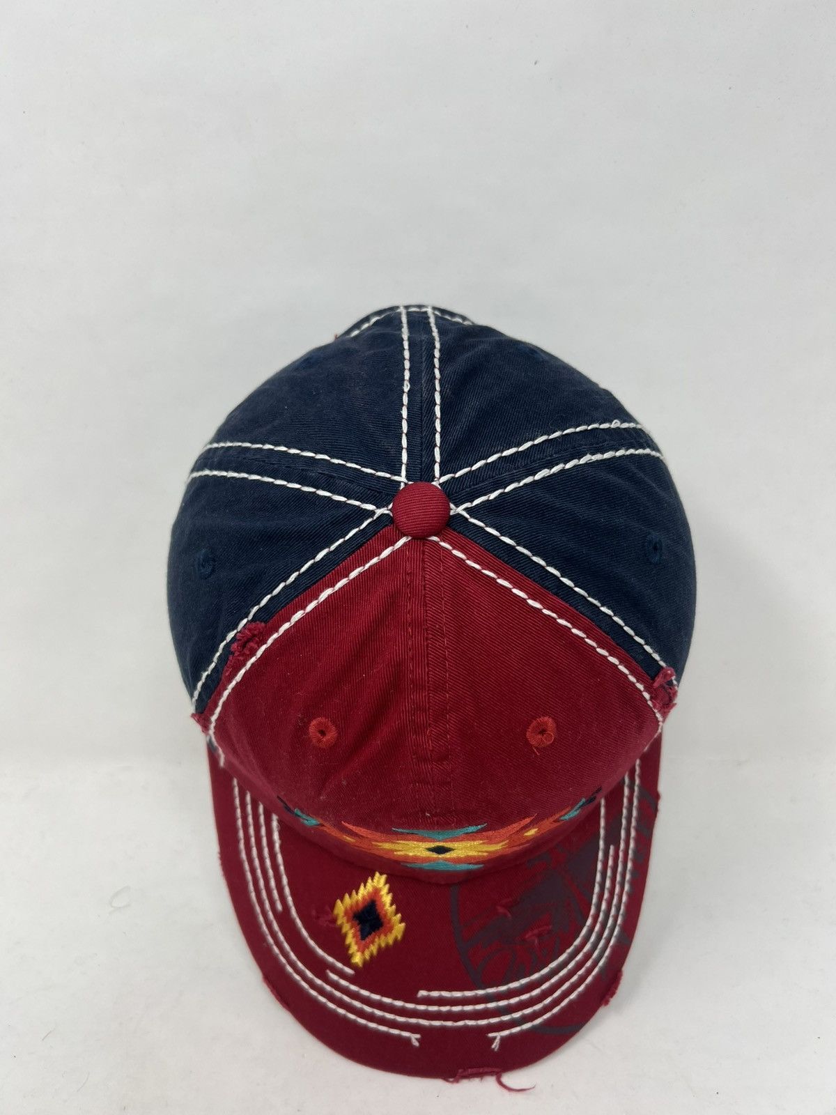 Japanese Brand Wild Free Native Distressed Hat Cap Size ONE SIZE - 6 Thumbnail