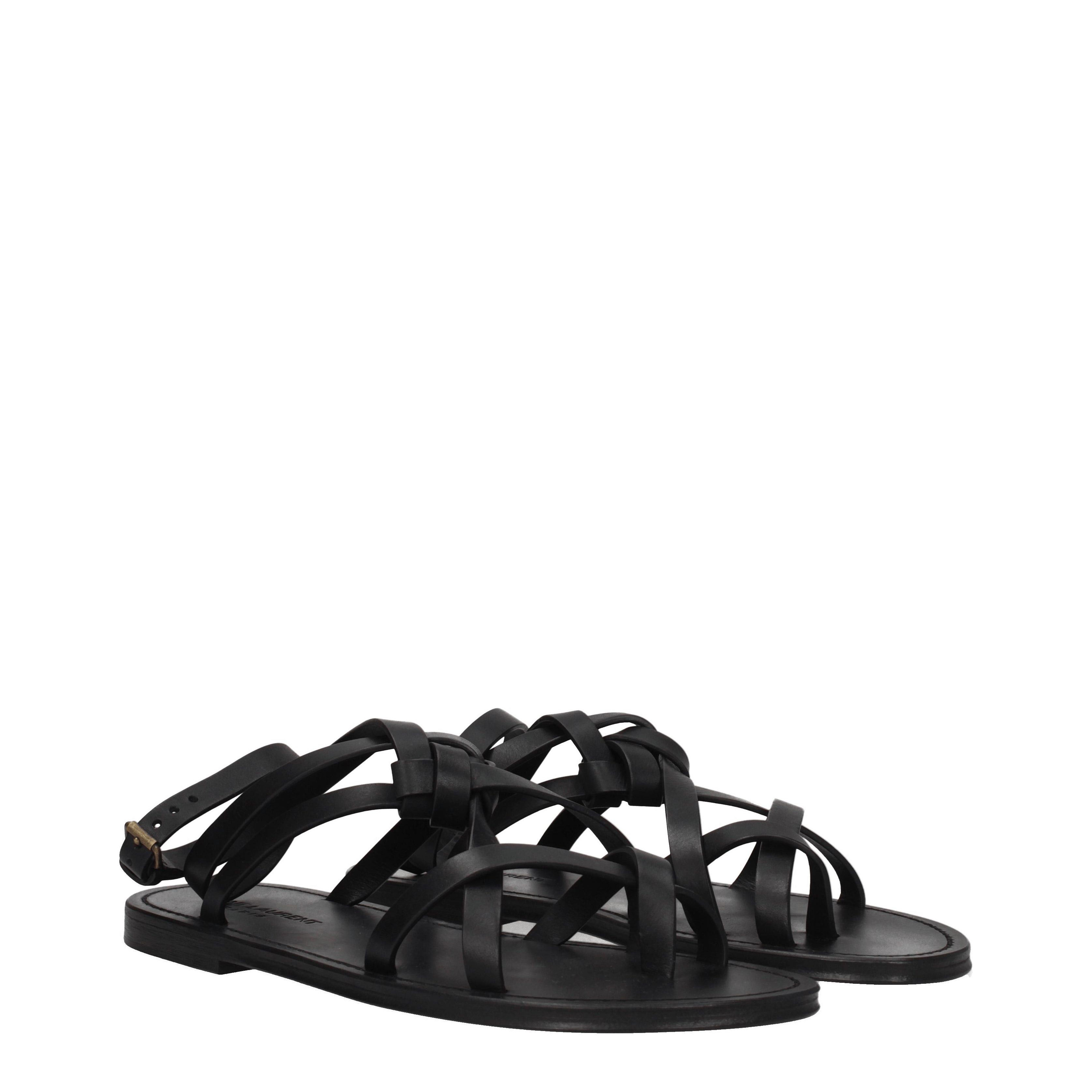 Saint Laurent Paris Flip Flops in Leather Size US 9.5 / EU 42-43 - 1 Thumbnail