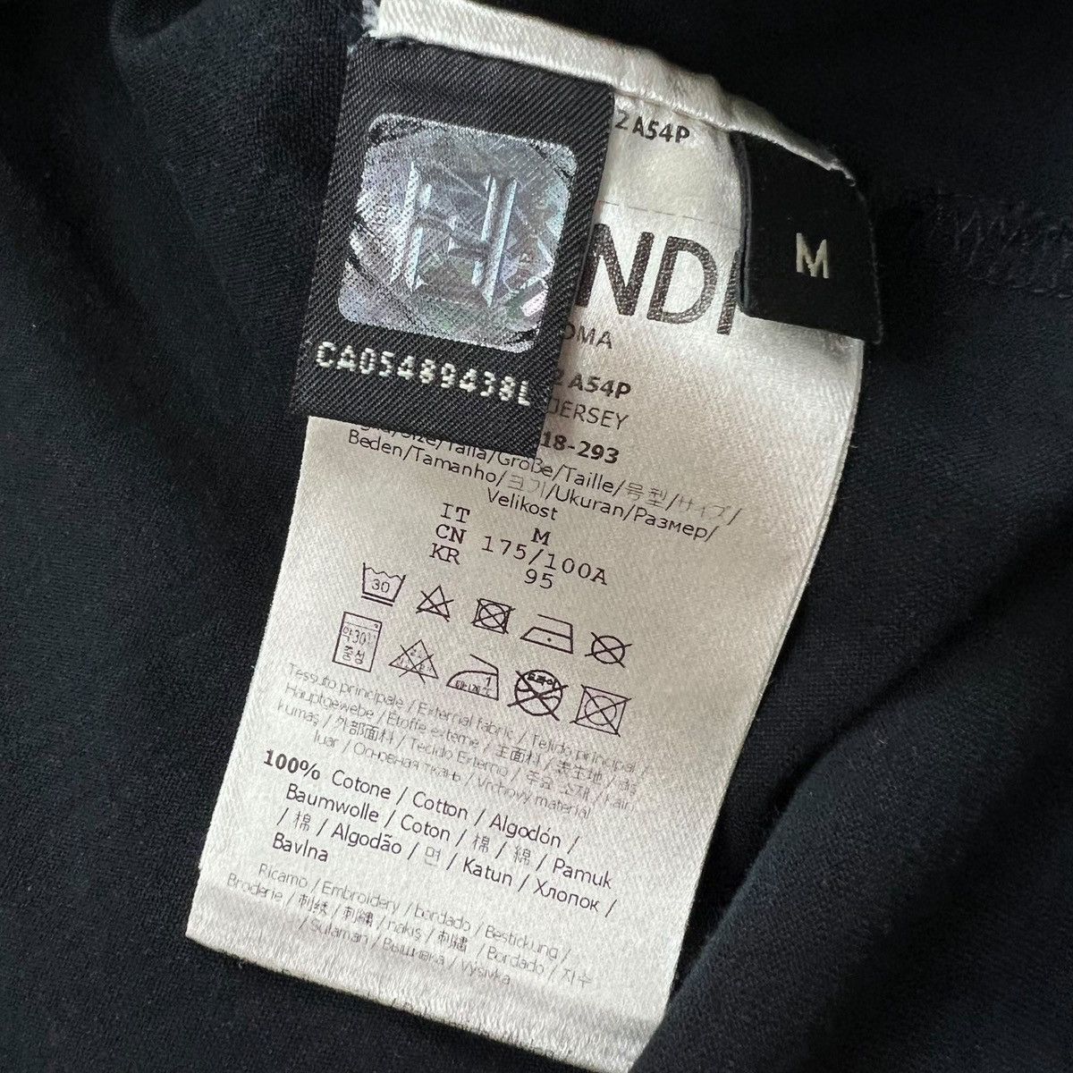 Fendi Fendi FF Black T Shirt Size US XS / EU 42 / 0 - 4 Thumbnail