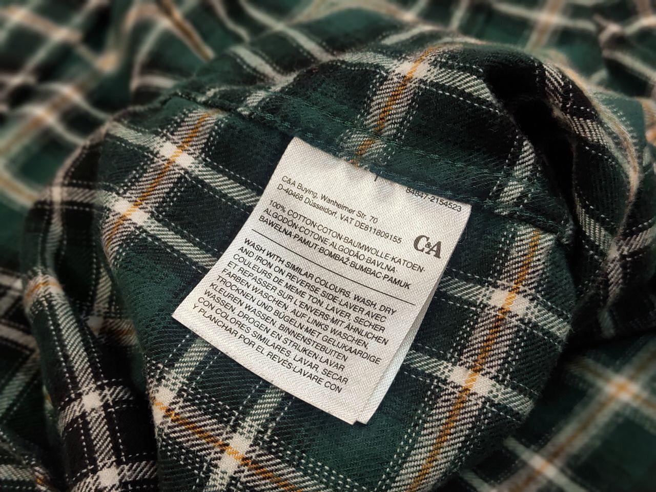 Flannel Vintage 90's Flannel Checkered Dark Shirt Travis Scott Style Size US M / EU 48-50 / 2 - 12 Thumbnail
