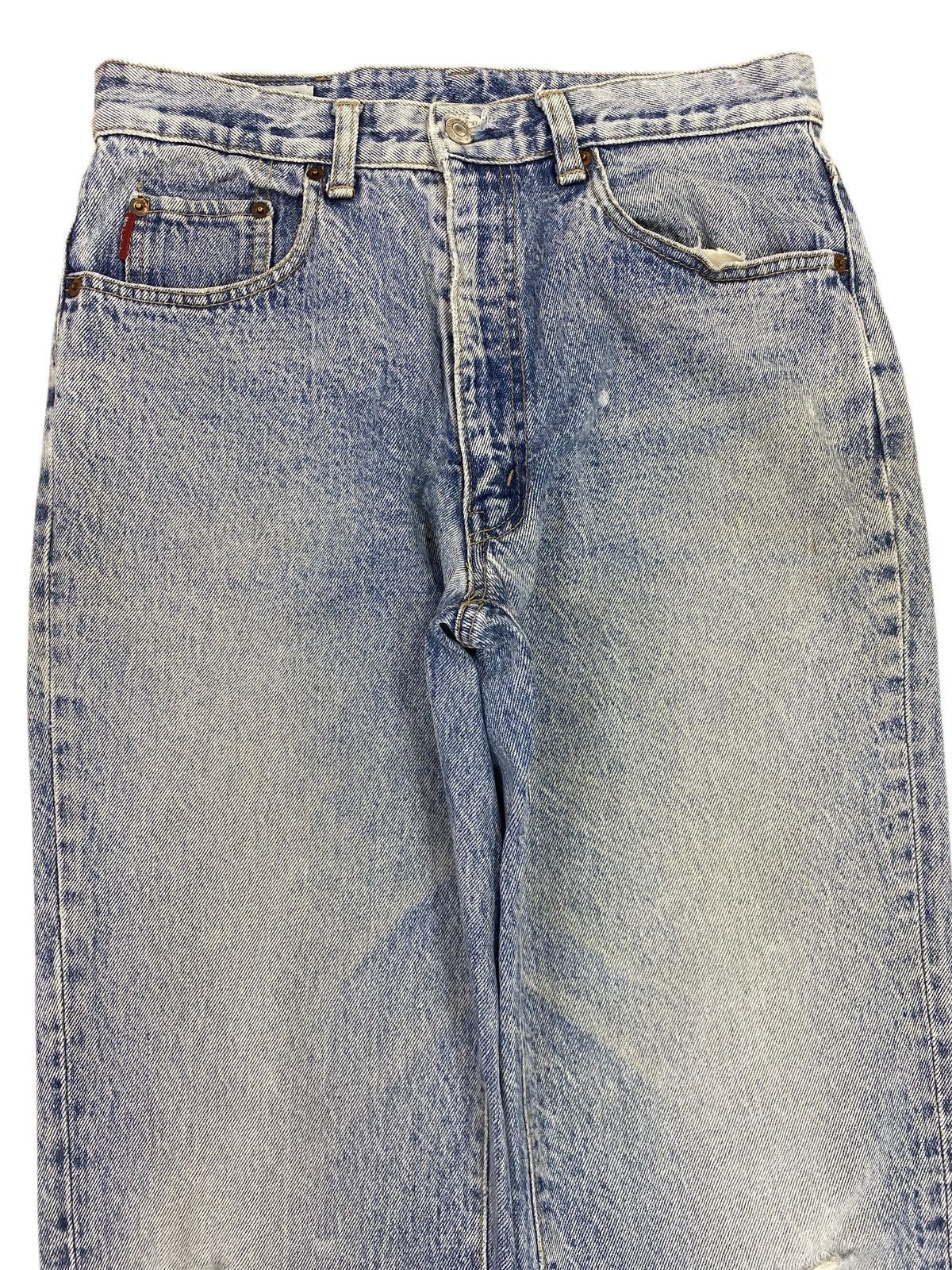 Big John Big John Acid Blue Wash Style Baggy Jeans Size US 30 / EU 46 - 2 Thumbnail