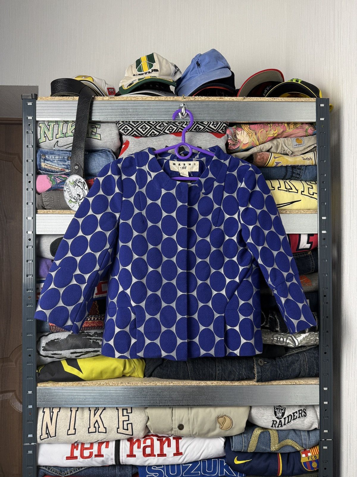 Marni Marni for H&M Navy Technical Hooded Blazer Size XS / US 0-2 / IT 36-38 - 1 Thumbnail