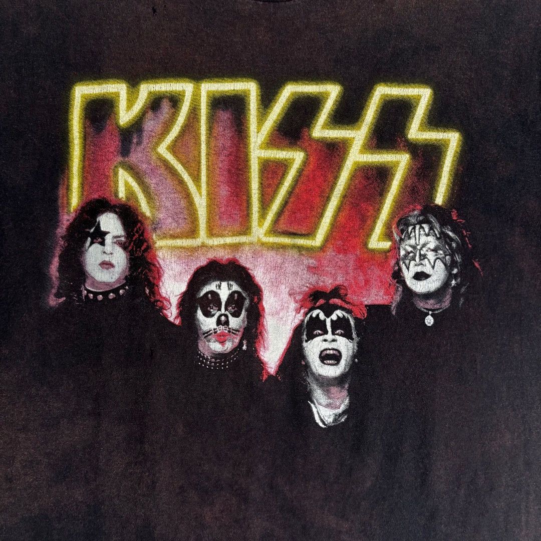 Band Tees Kiss 1990 90s Vintage Army Band Tour Circus Rare T-Shirt Size US L / EU 52-54 / 3 - 2 Thumbnail