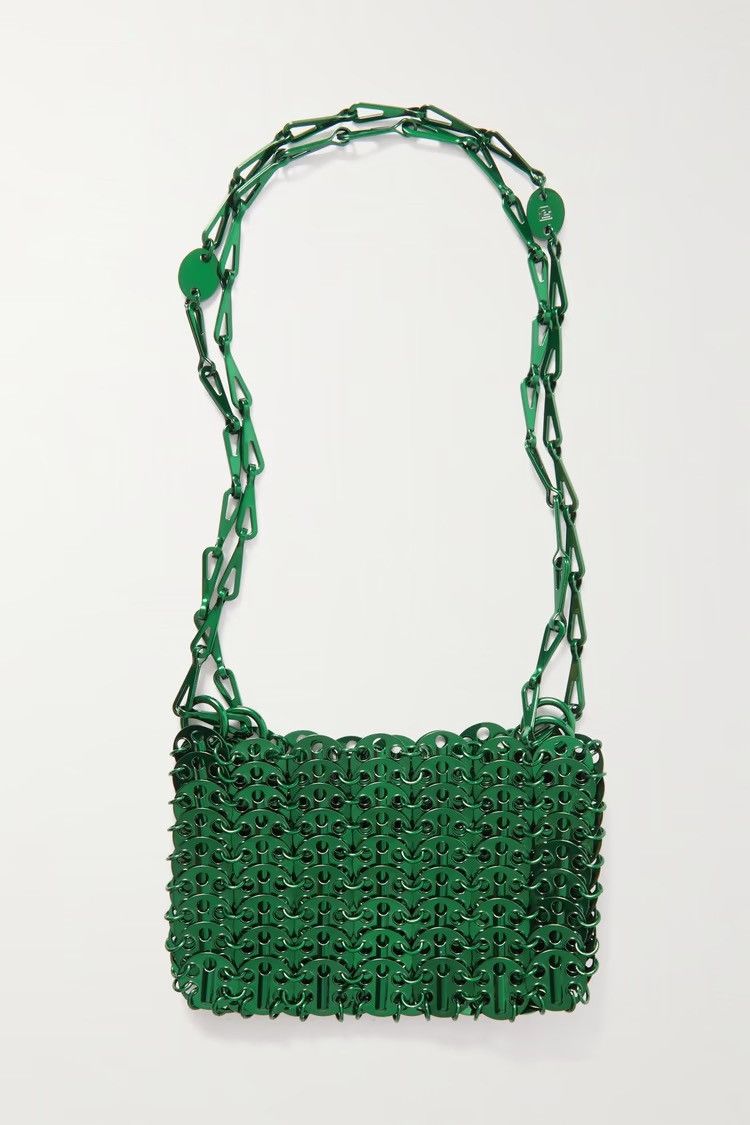 Paco Rabanne Paco Rabanne 1969 Nano chainmail shoulder bag Dark Green Size ONE SIZE - 3 Thumbnail