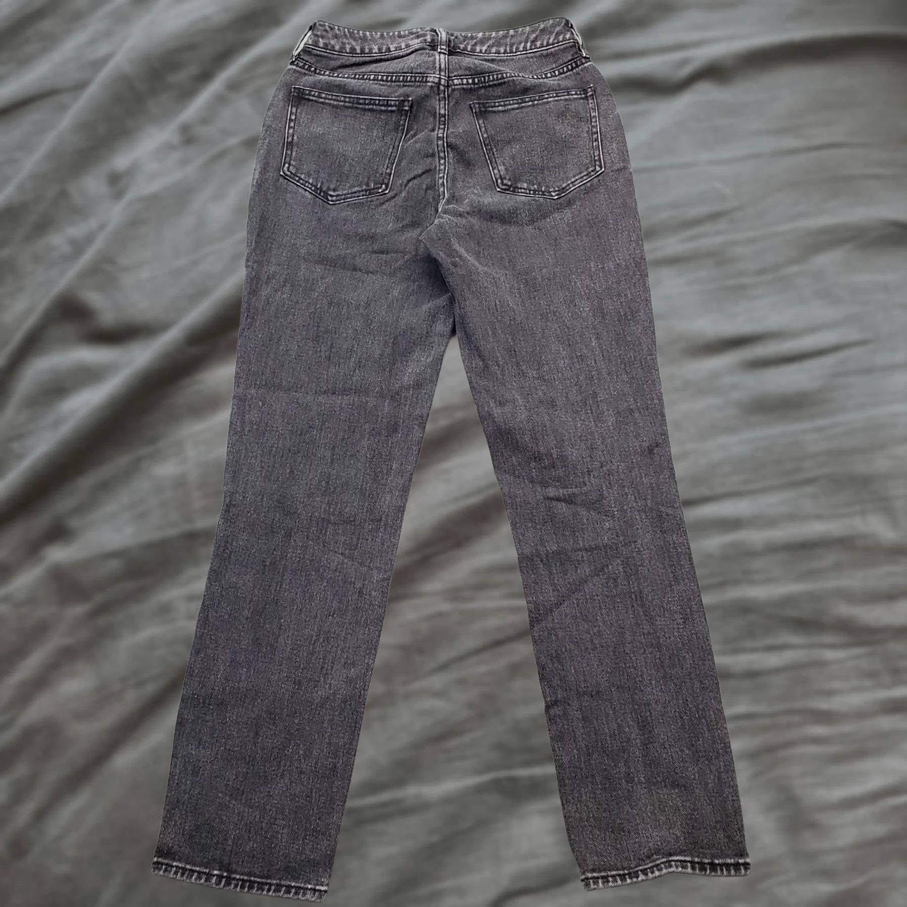 Pacsun PacSun Womens Jeans 24 Black Denim 5-Pocket Dark Wash Regular Straight Leg Size 42" / US 20 - 1 Thumbnail