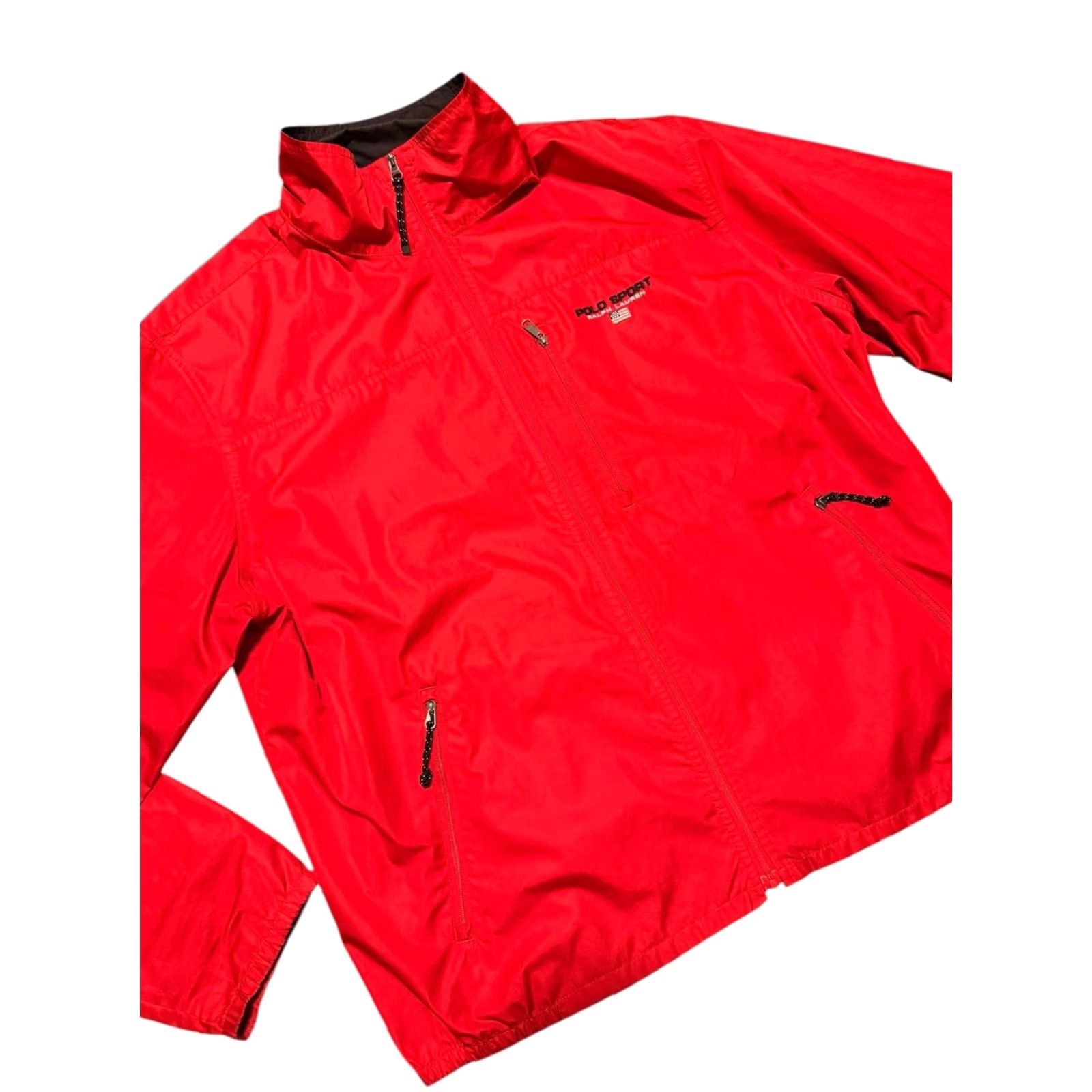 Vintage VINTAGE POLO SPORT Jacket Full Zip USA Flag Red M Men Bomber Streetwear 90s Size US M / EU 48-50 / 2 - 3 Thumbnail