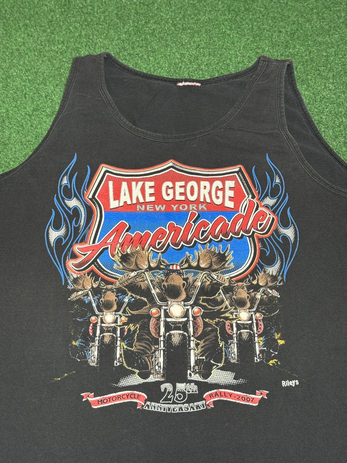 Harley Davidson Americade Lake George NY Biker Rally Moose Tank Top XL Size US XL / EU 56 / 4 - 2 Thumbnail