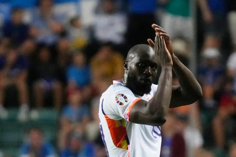 Adidas BELGIUM ADIDAS 2022 WORLD CUP FOOTBALL AWAY JERSEY #9 LUKAKU Size US M / EU 48-50 / 2 - 13 Thumbnail
