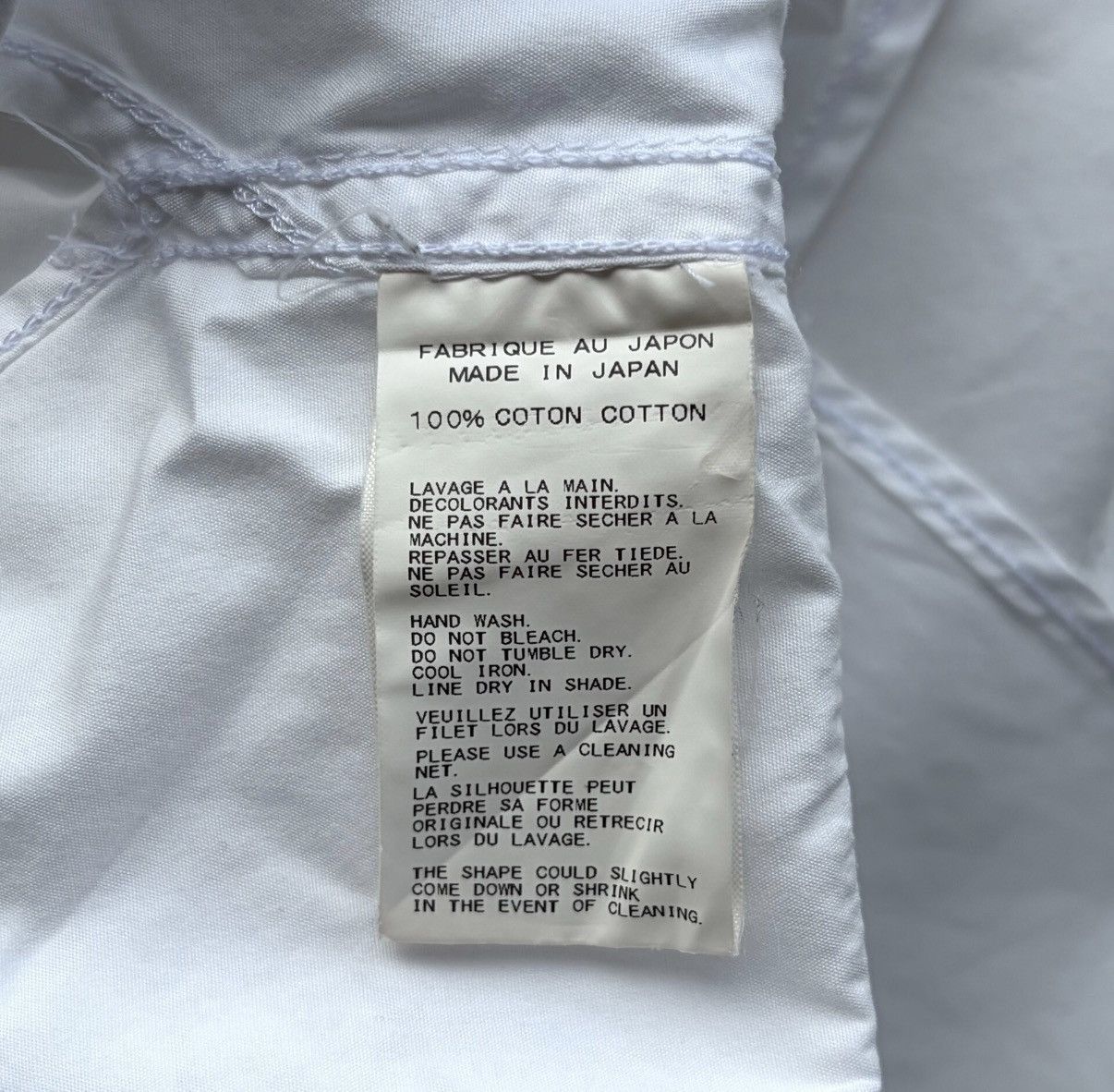 Yohji Yamamoto Yohji Yamamoto 15ss Multi-Panel Patchwork White Shirt K4 Size US L / EU 52-54 / 3 - 6 Thumbnail