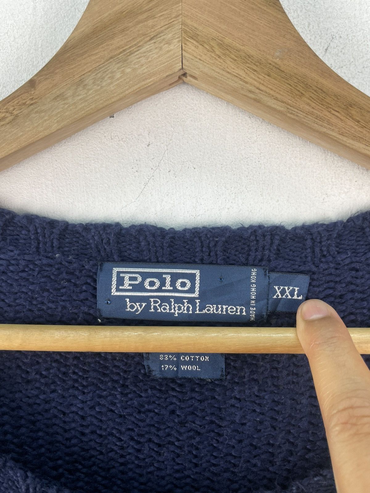 Polo Ralph Lauren Vintage 90s Polo Ralph Lauren Sweater Cable Knit Jumper Size US XXL / EU 58 / 5 - 3 Thumbnail