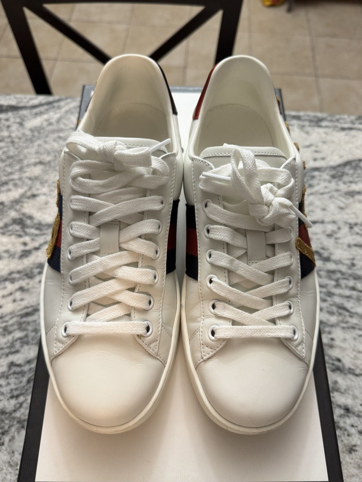 Gucci Gucci Ace embroidered “Loved” sneaker Size US 6.5 / EU 39-40 - 9 Thumbnail