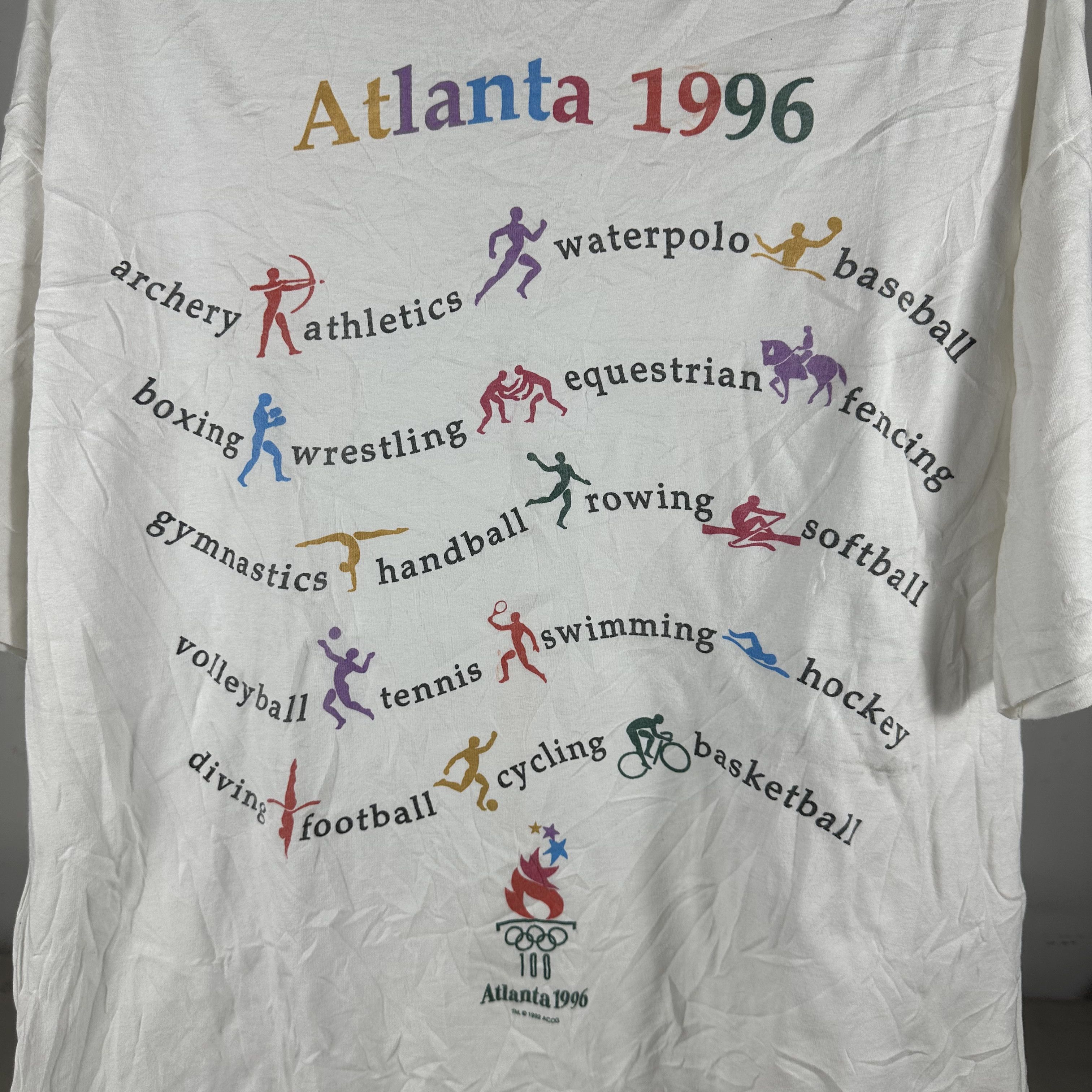 Vintage Vintage 1996 Atlanta Olympic Games Single Stitch T-shirt Size US XL / EU 56 / 4 - 2 Thumbnail