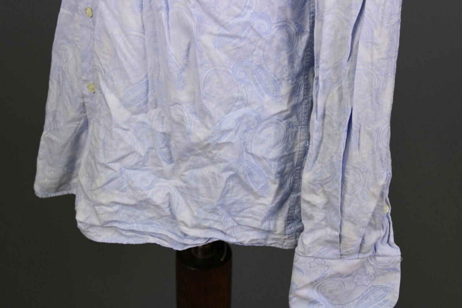 Etro Etro Milano Blue Paisley Button Down Shirt Size 41 Size US M / EU 48-50 / 2 - 7 Thumbnail
