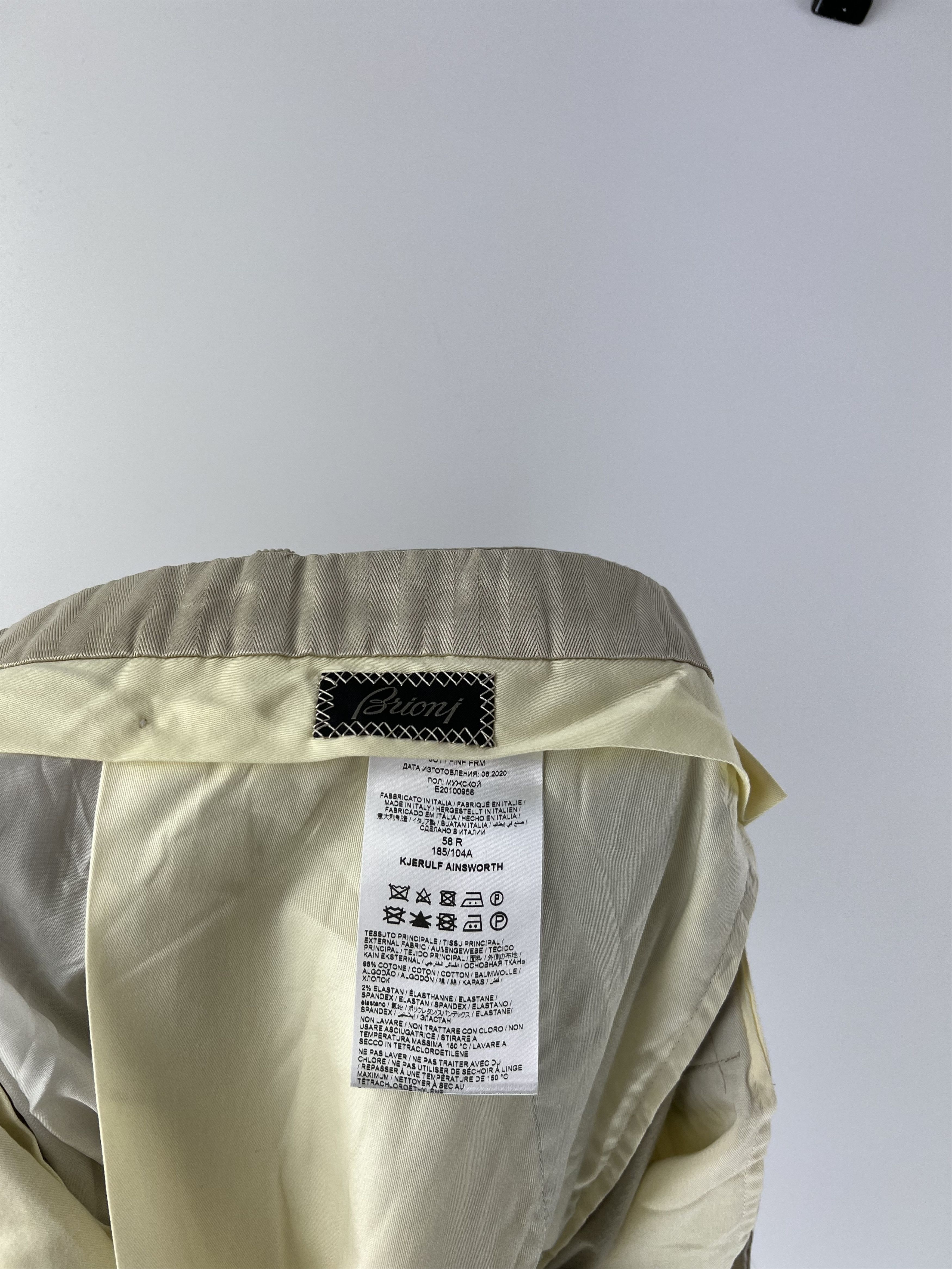 Brioni Brioni Beige Corduroy Pants Trousers Size 58R Size US 42 / EU 58 - 4 Thumbnail
