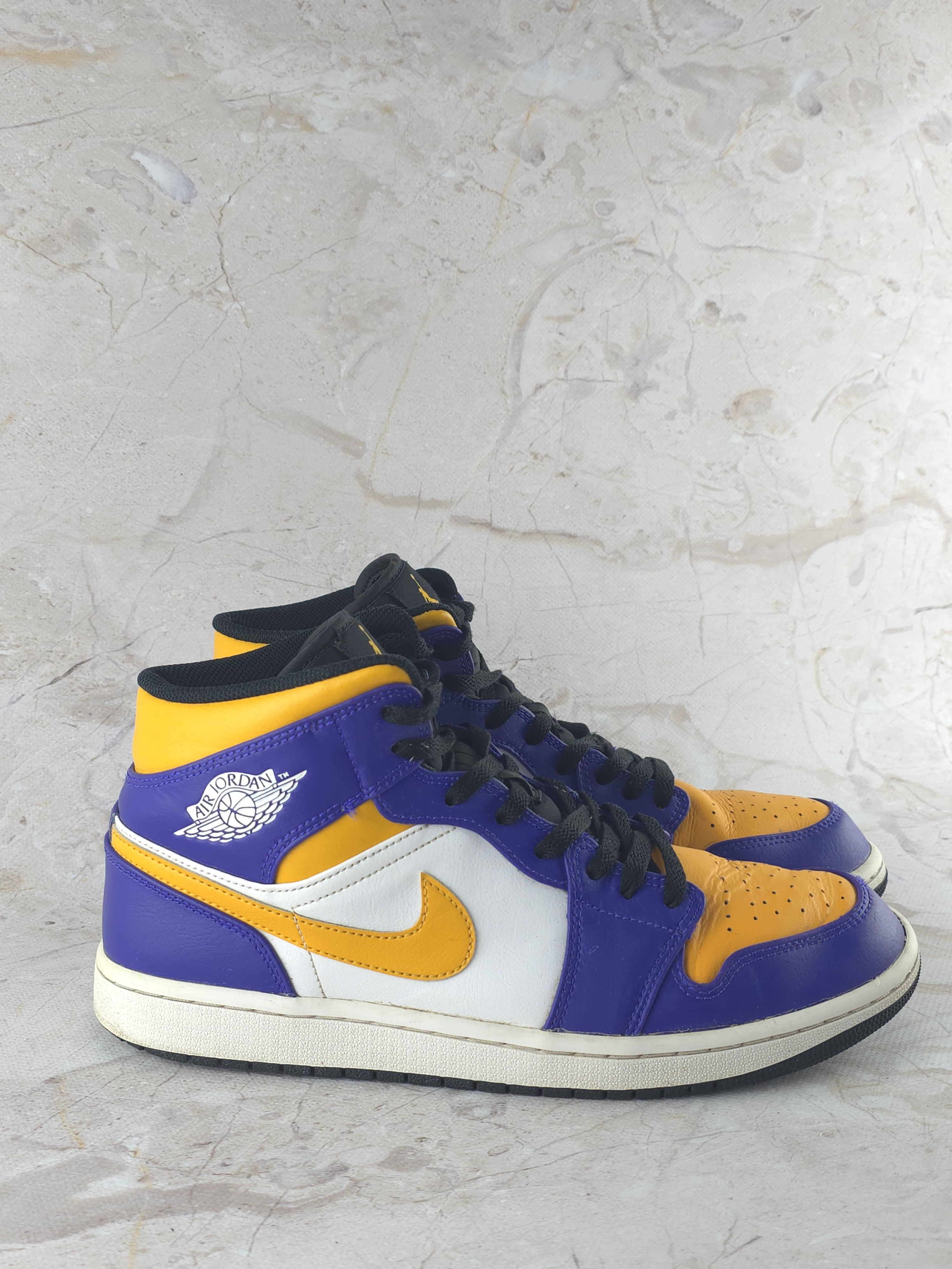 Jordan Brand Jordan 1 mid Lakers Los Angeles Lakers size 44,5 EU Size US 11 / EU 44 - 3 Thumbnail