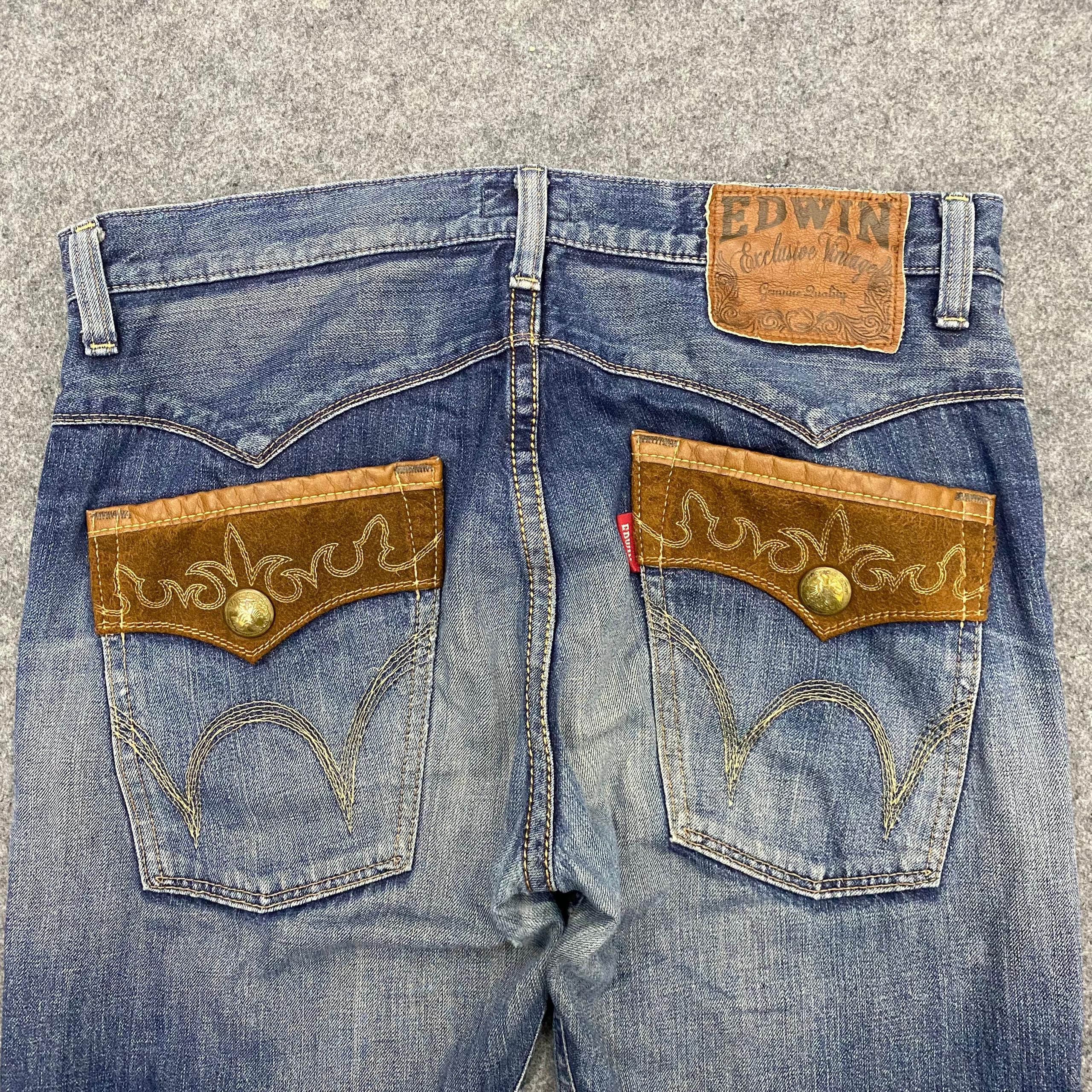 Edwin 💥Best Offer💥Edwin Exclusive Vintage Distressed Denim Size US 36 / EU 52 - 13 Thumbnail