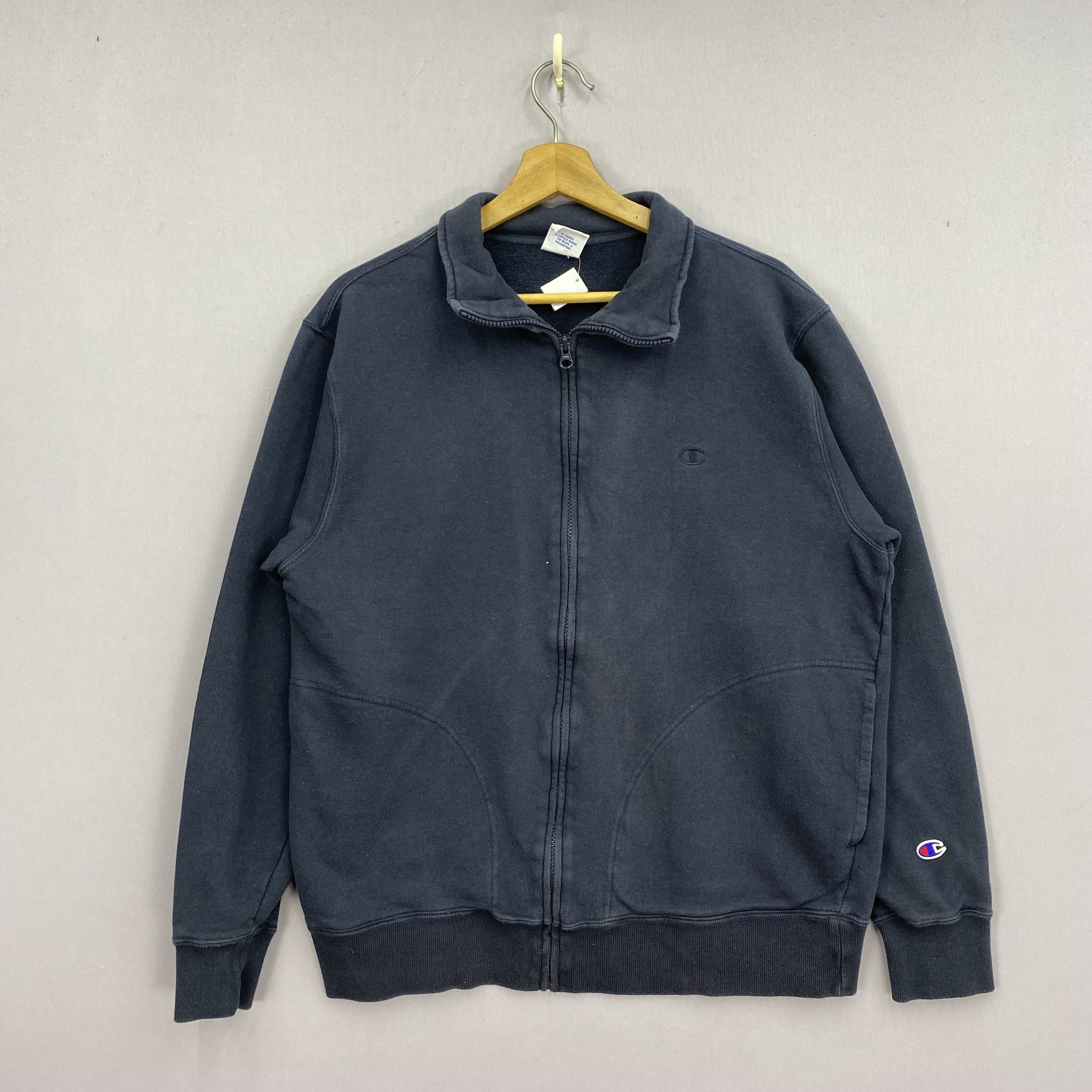 Vintage 90s Champion Sweater Zipper Sweatshirt Jumper