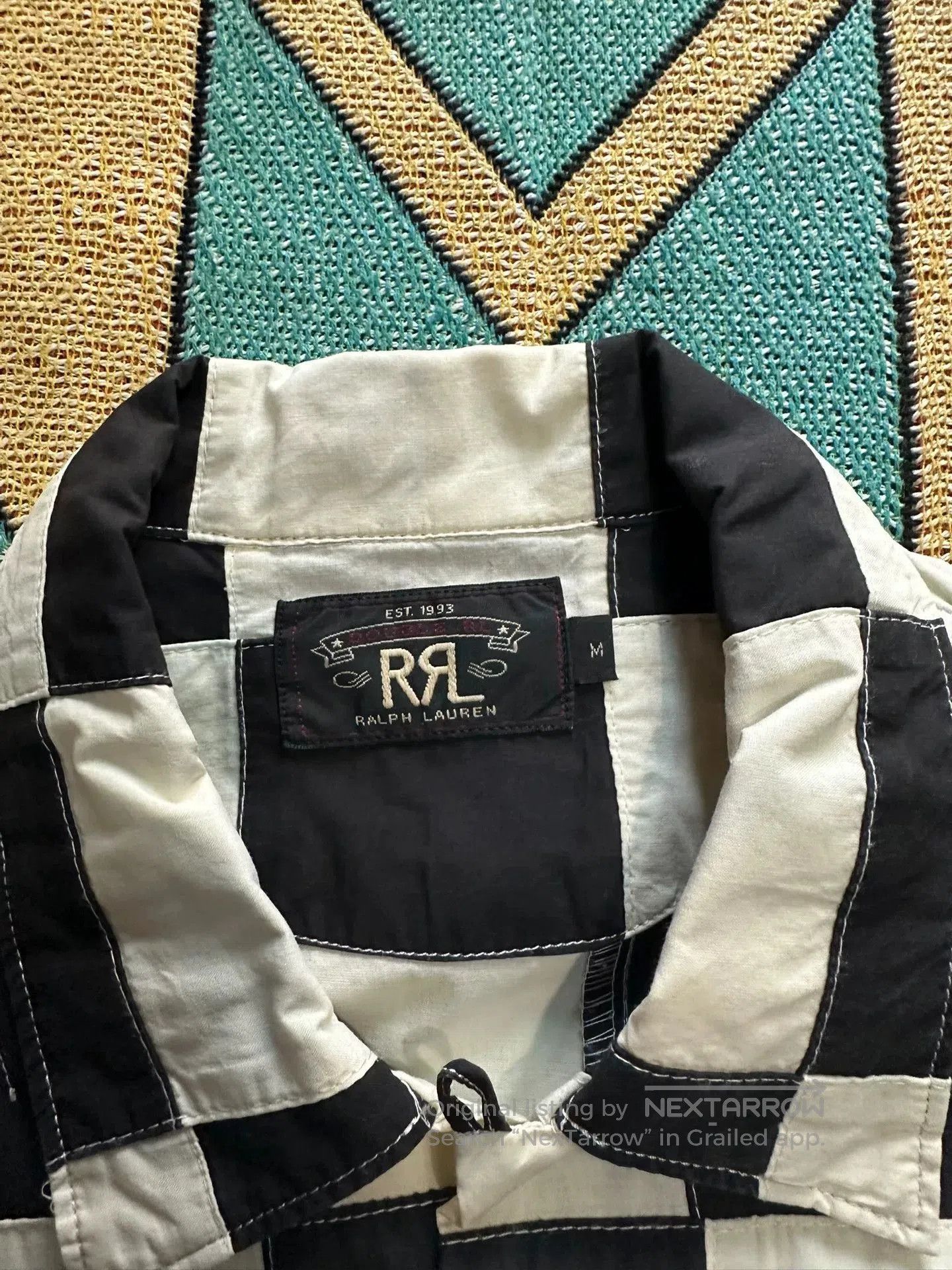 RRL Ralph Lauren RRL Vintage Checkered Patchwork Shirt. Size US M / EU 48-50 / 2 - 9 Thumbnail