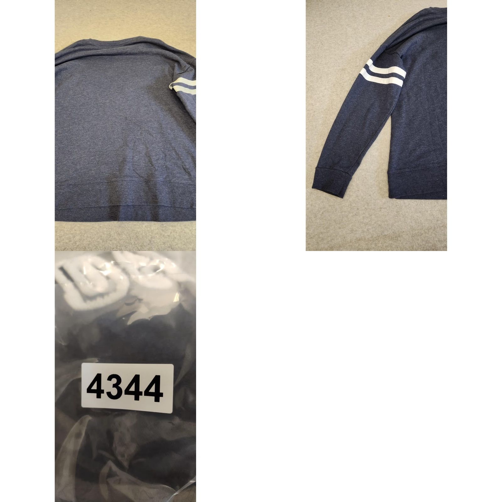 Vintage Lane Bryant Sweatshirt Womens 2X Blue Game Day Chenille Football Pullover Crew Neck Long Sleeve Plus Size Sports Graphic Print Size XXL / US 16-18 / IT 52-54 - 10 Thumbnail