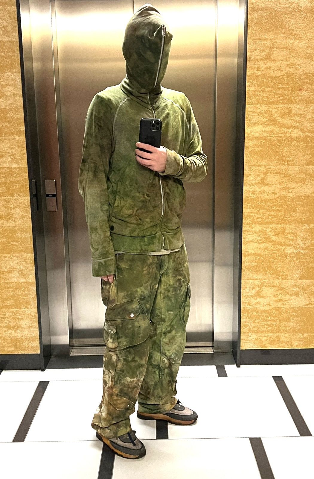 Acne Studios acne studios y2k swamp camo custom tie dye gimp hoodie Size US L / EU 52-54 / 3 - 2 Thumbnail