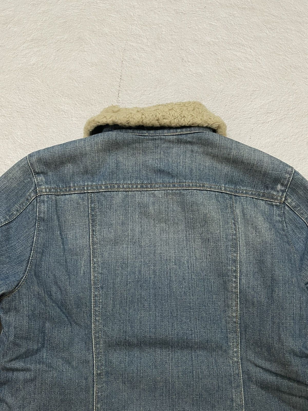 Japanese Brand 2000s Japanese Denim Fur Jacket Mudwash Y2K Japan If6was9 Size US S / EU 44-46 / 1 - 7 Thumbnail