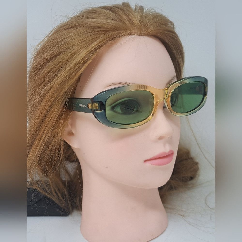 Versace Versace Versus Sunglasses Mod EZ3 Vintage 90s NOS Green Size ONE SIZE - 1 Thumbnail